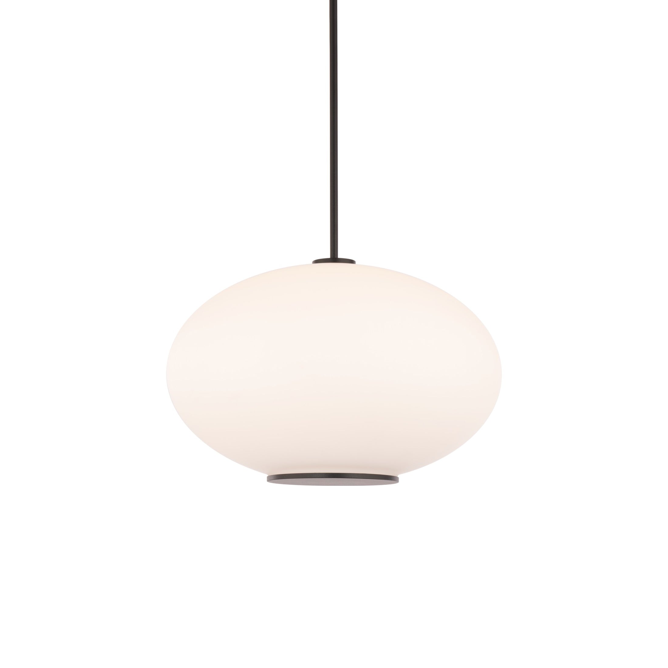 Suspension LED Sphère en verre opale
