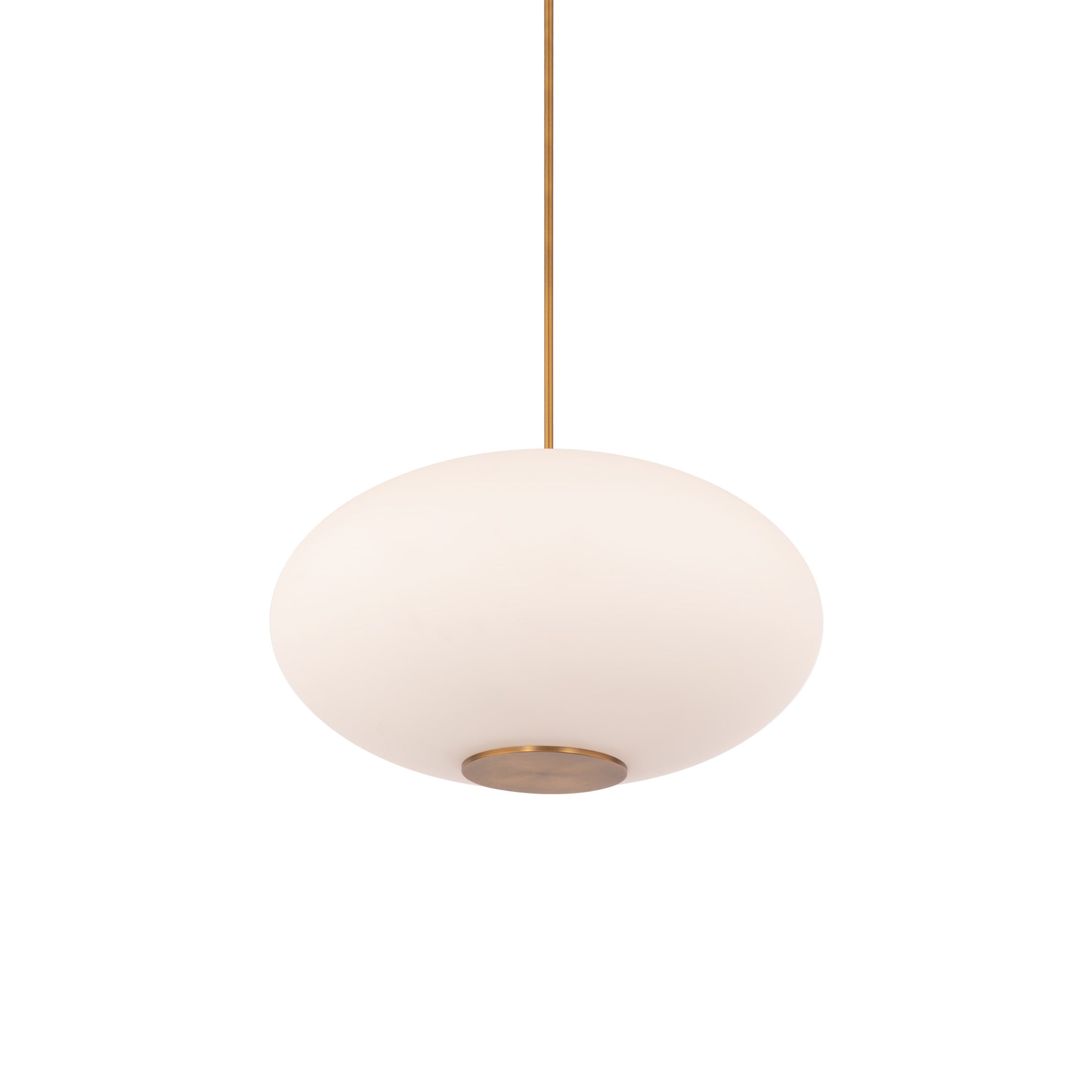 Suspension LED Sphère en verre opale