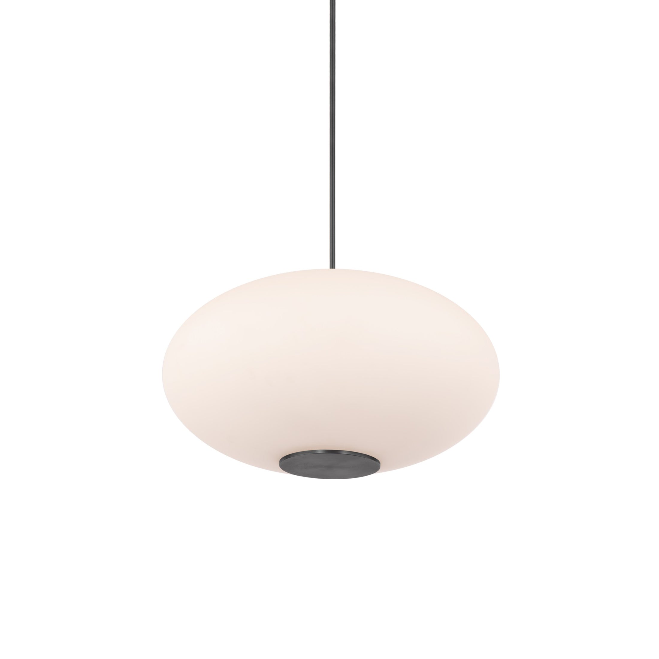 Suspension LED Sphère en verre opale