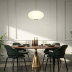 Suspension LED Sphère en verre opale