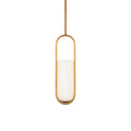 Mini pendentif cylindrique LED en albâtre