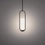 Mini pendentif cylindrique LED en albâtre
