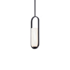 Mini pendentif cylindrique LED en albâtre