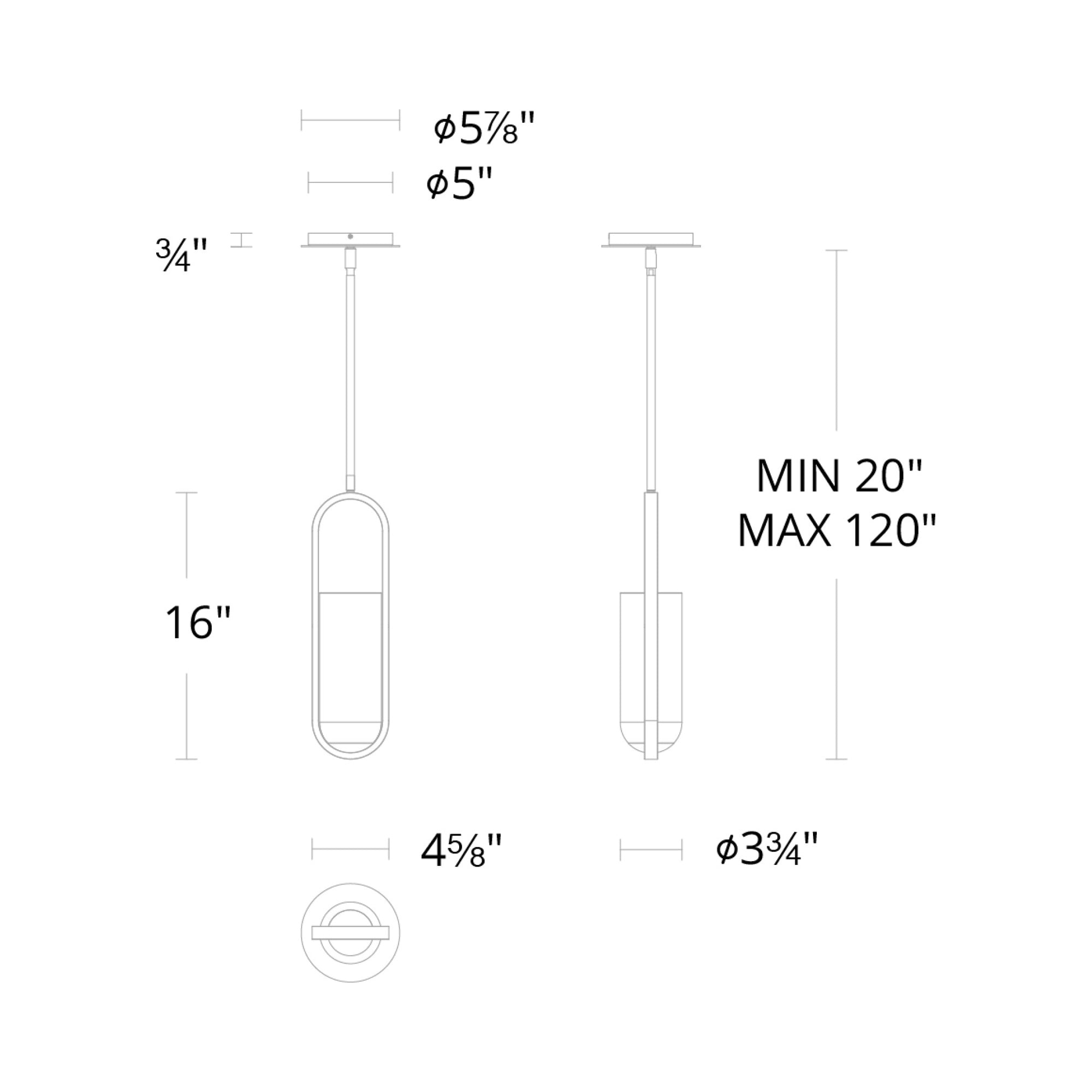 Mini pendentif cylindrique LED en albâtre