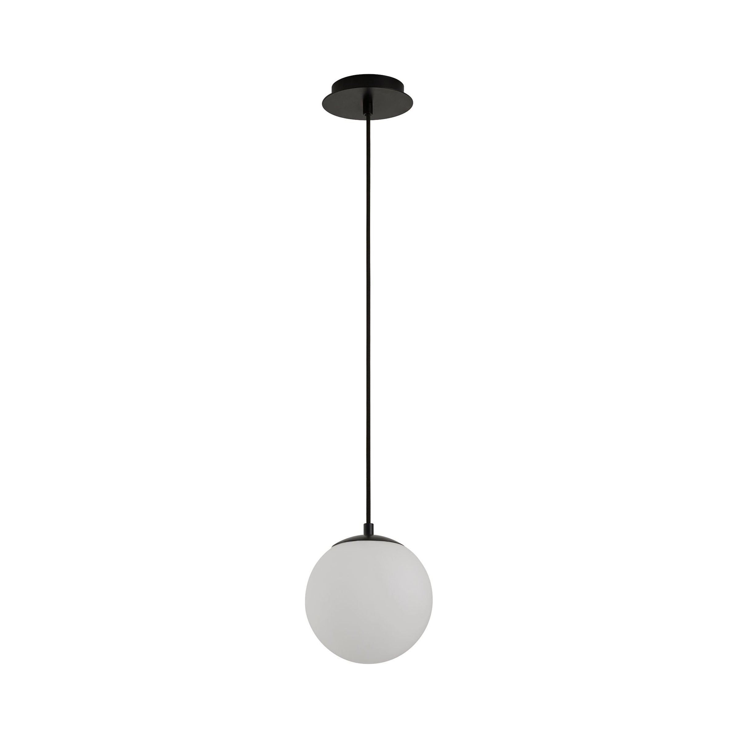 Suspension LED Globe en Acier et Verre
