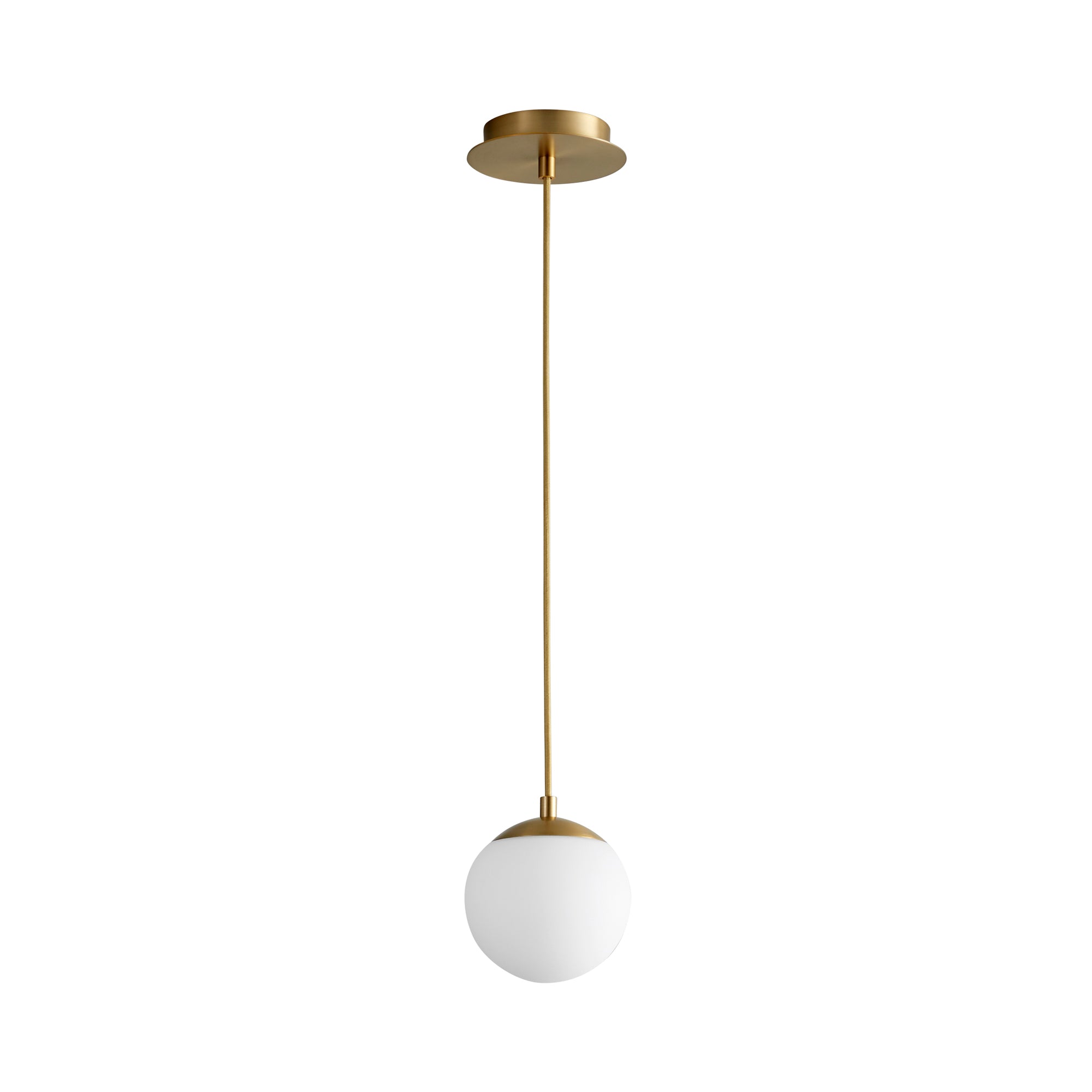 Suspension LED Globe en Acier et Verre