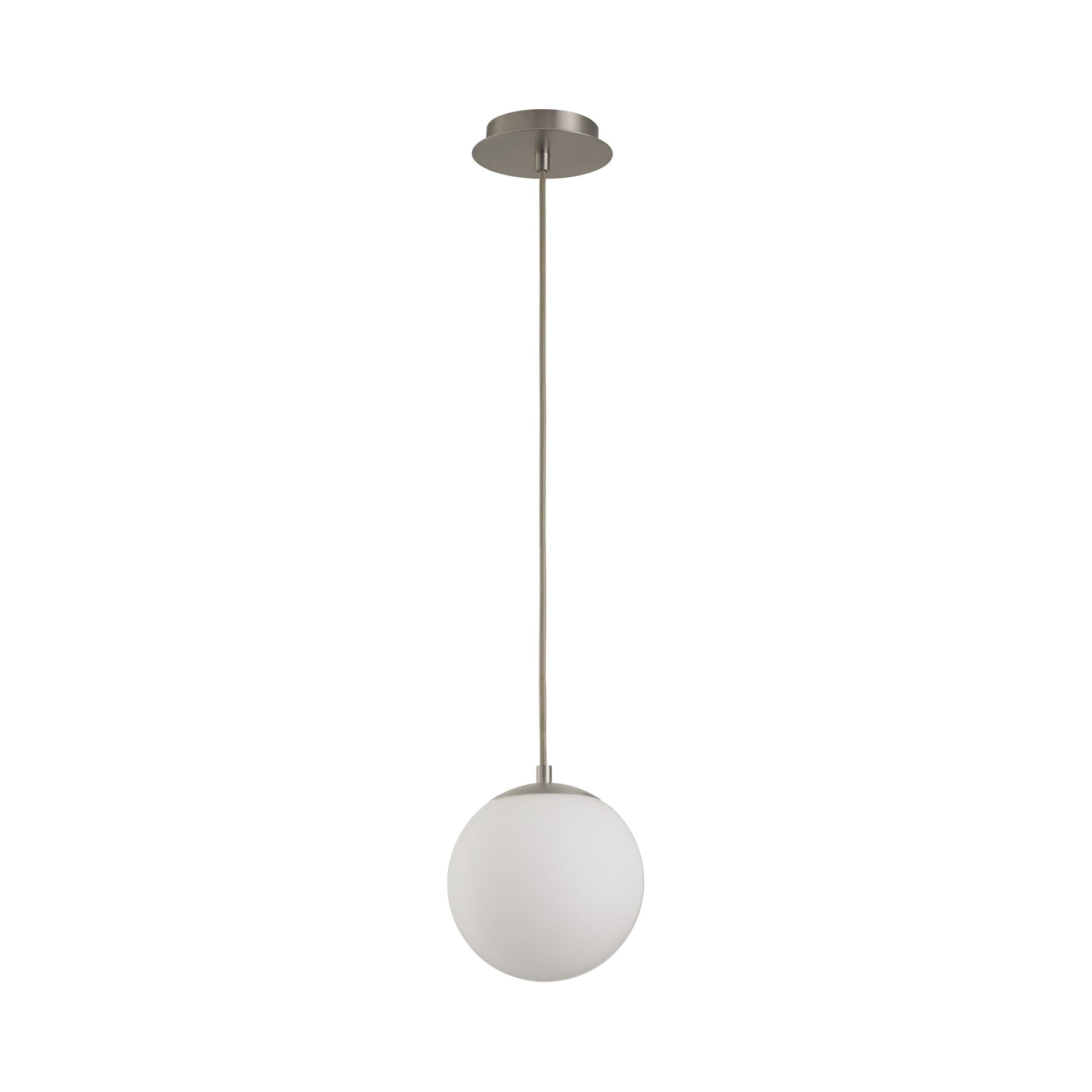 Suspension LED Globe en Acier et Verre