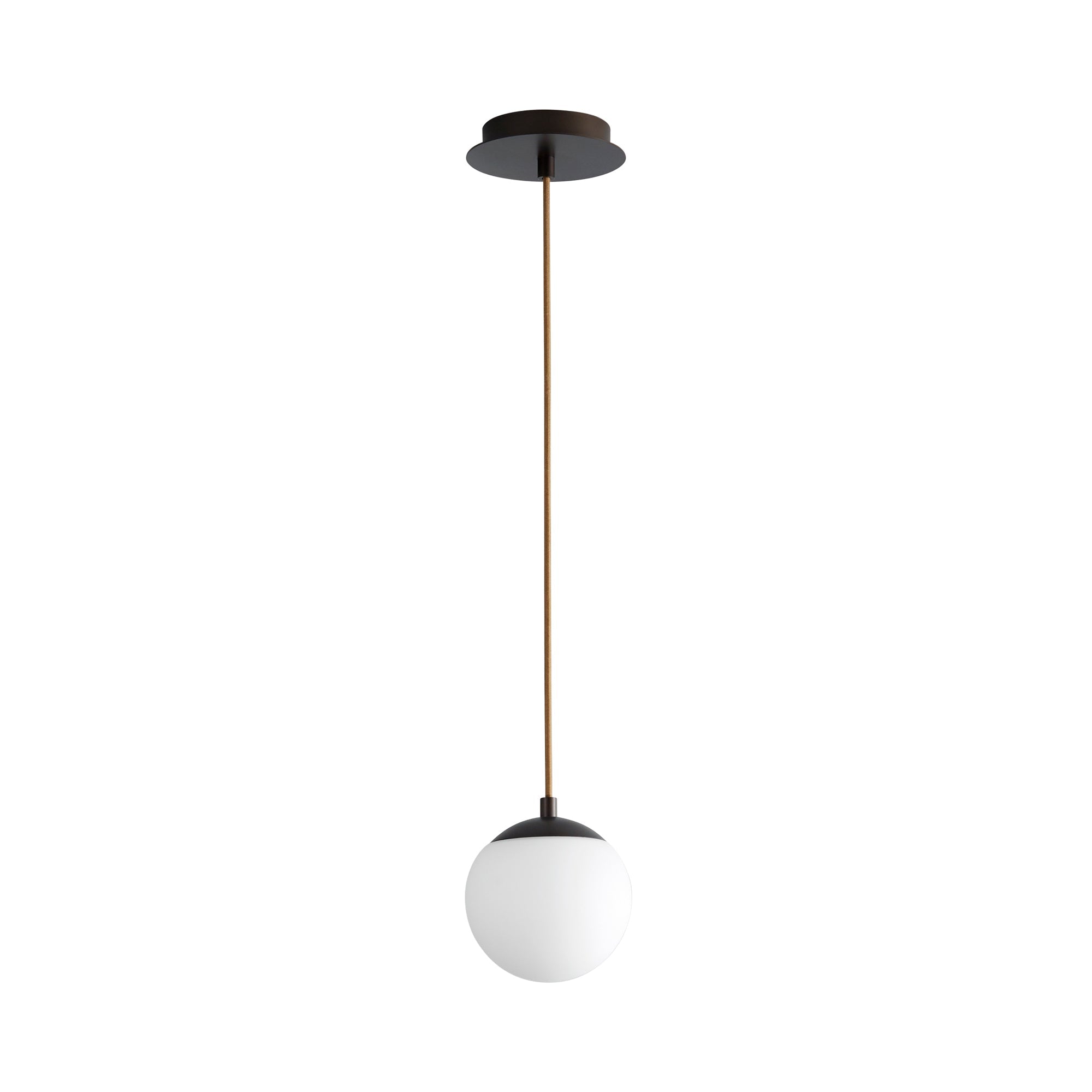 Suspension LED Globe en Acier et Verre
