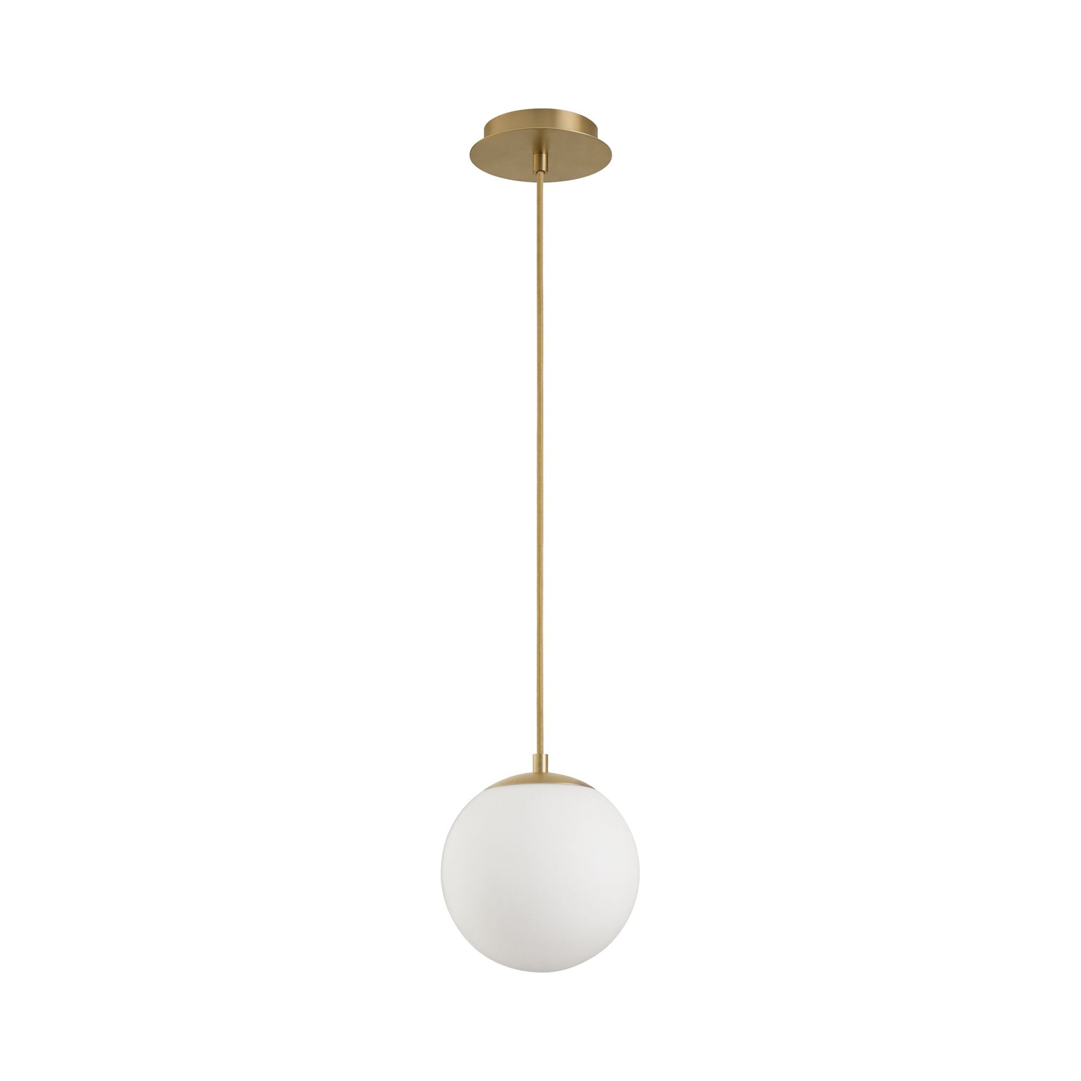 Suspension LED Globe en Acier et Verre