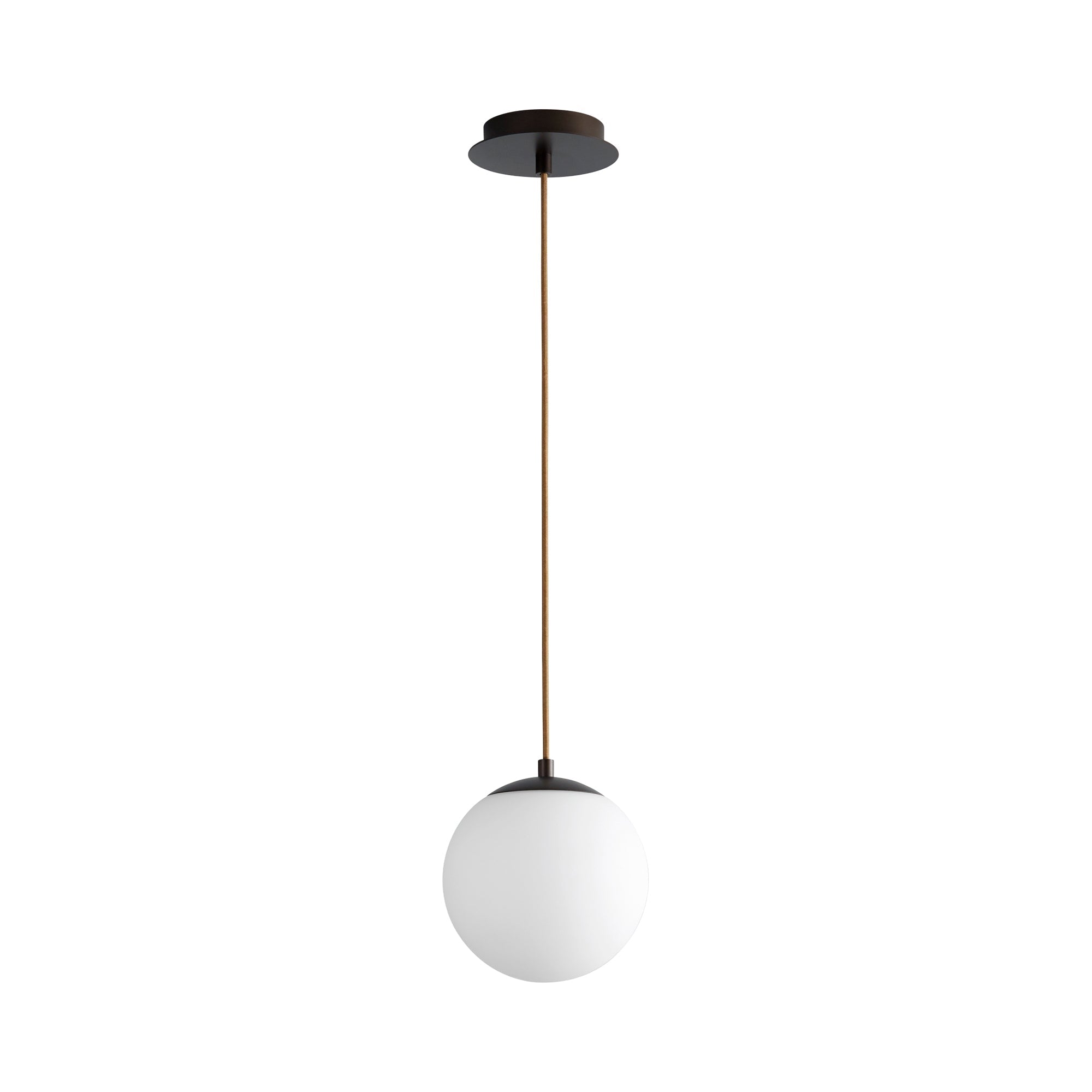 Suspension LED Globe en Acier et Verre