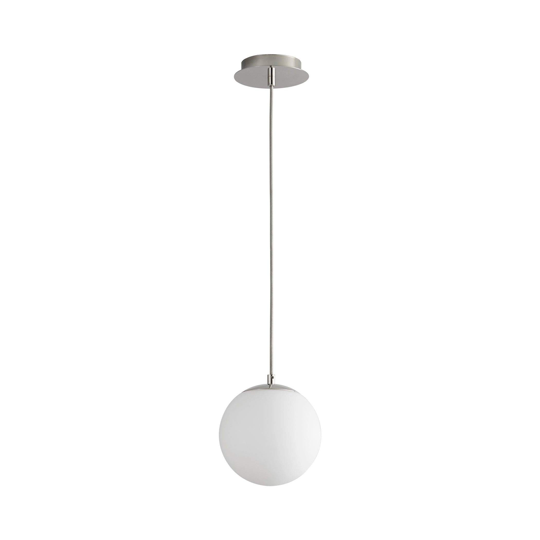Suspension LED Globe en Acier et Verre