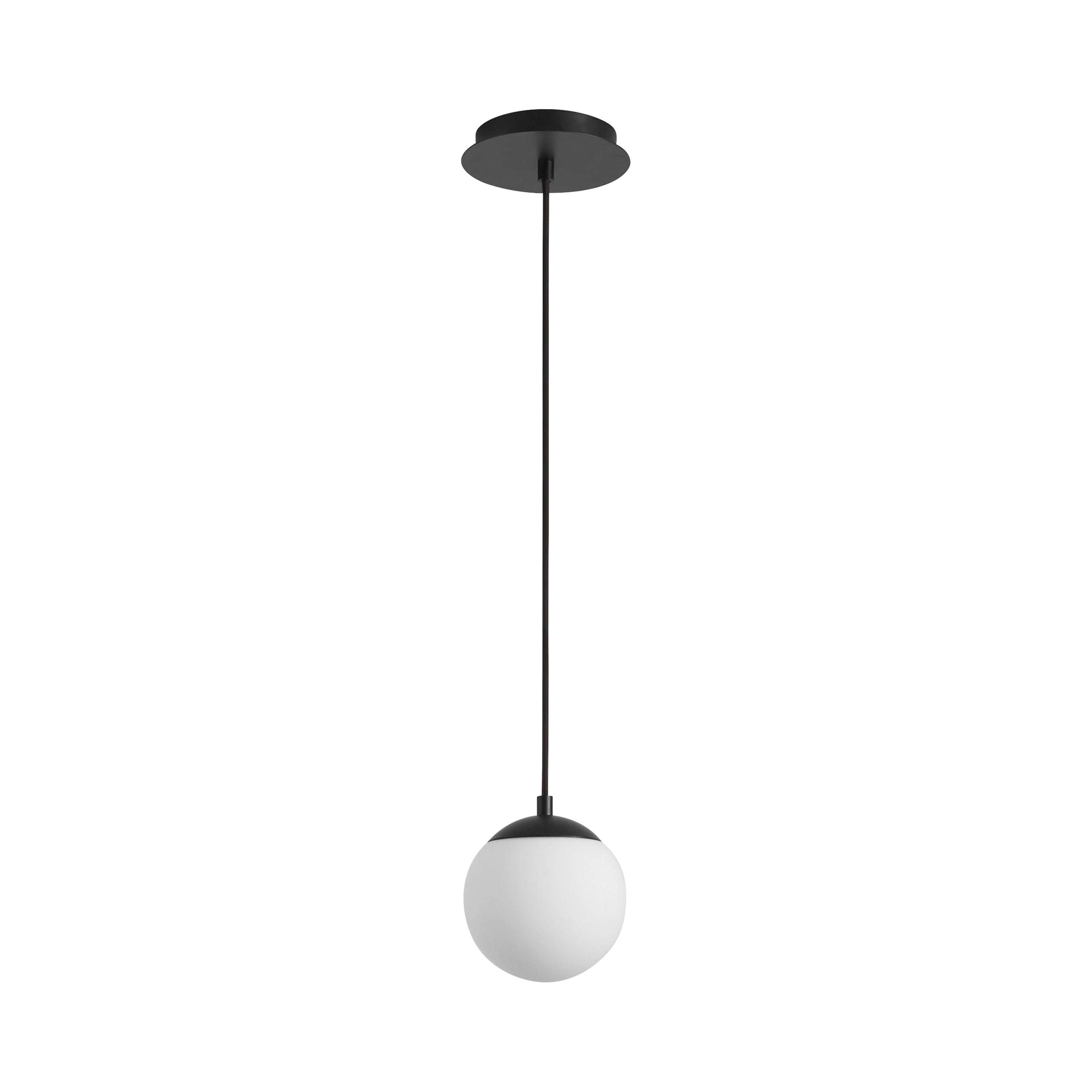 Suspension LED Globe en Acier et Verre