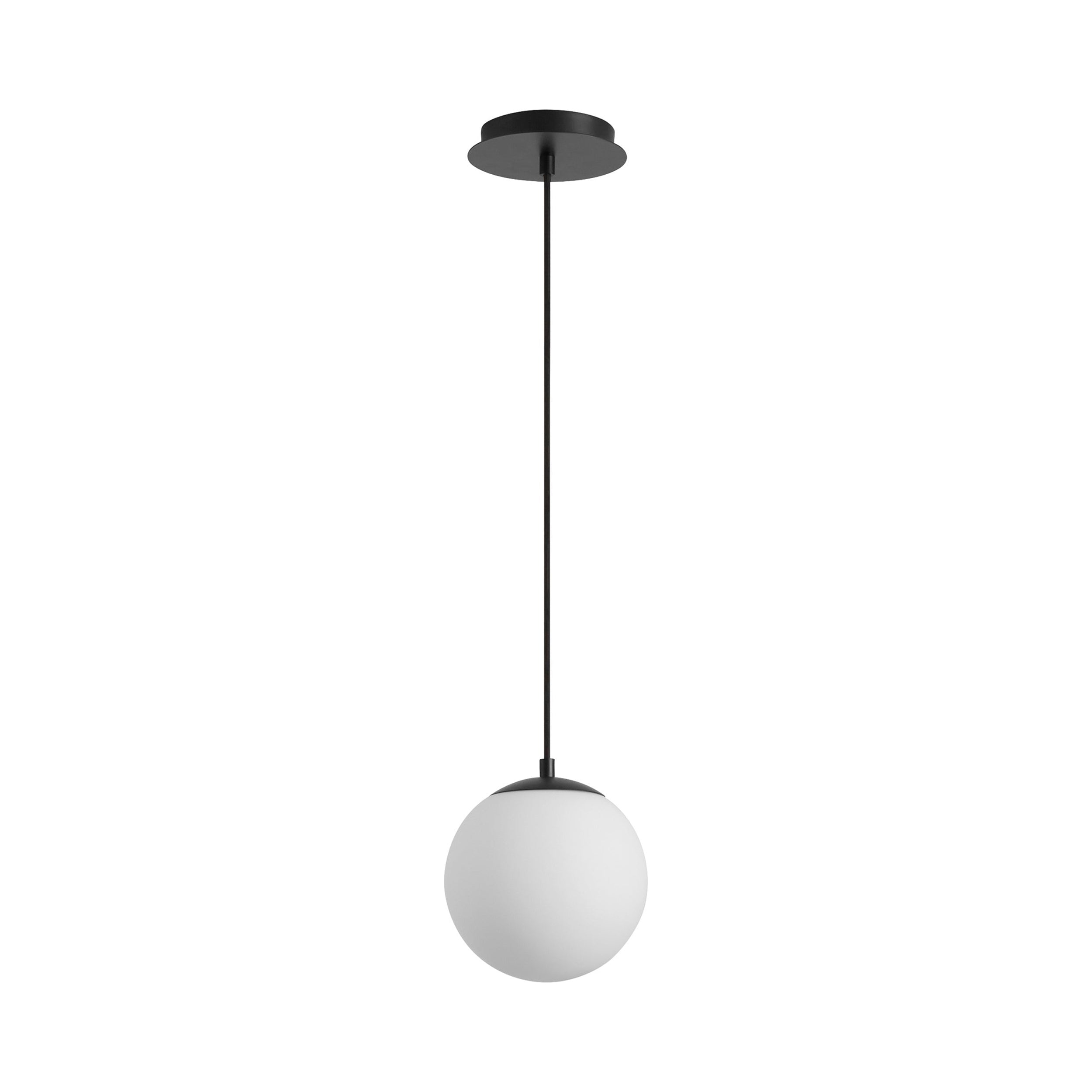 Suspension LED Globe en Acier et Verre