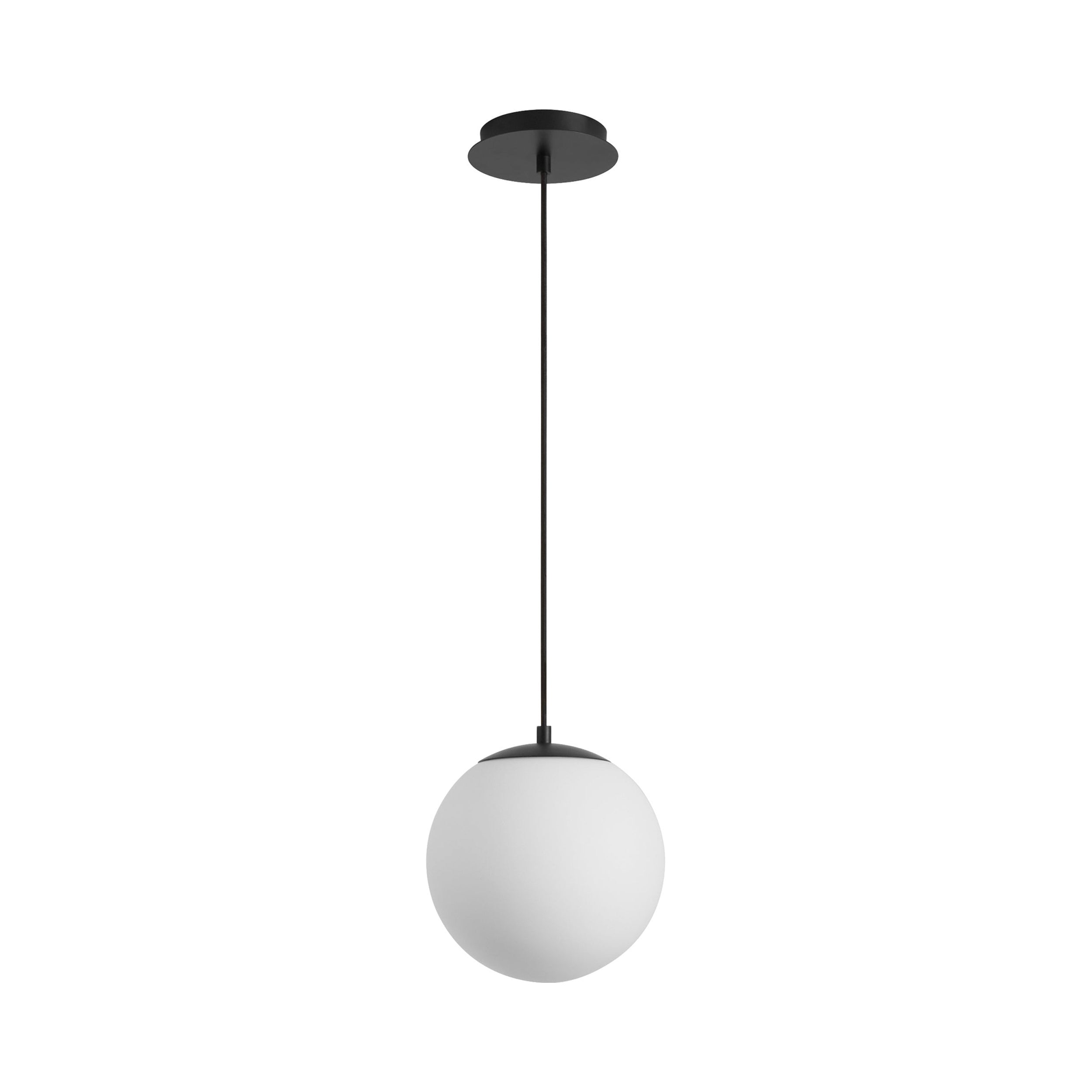 Suspension LED Globe en Acier et Verre