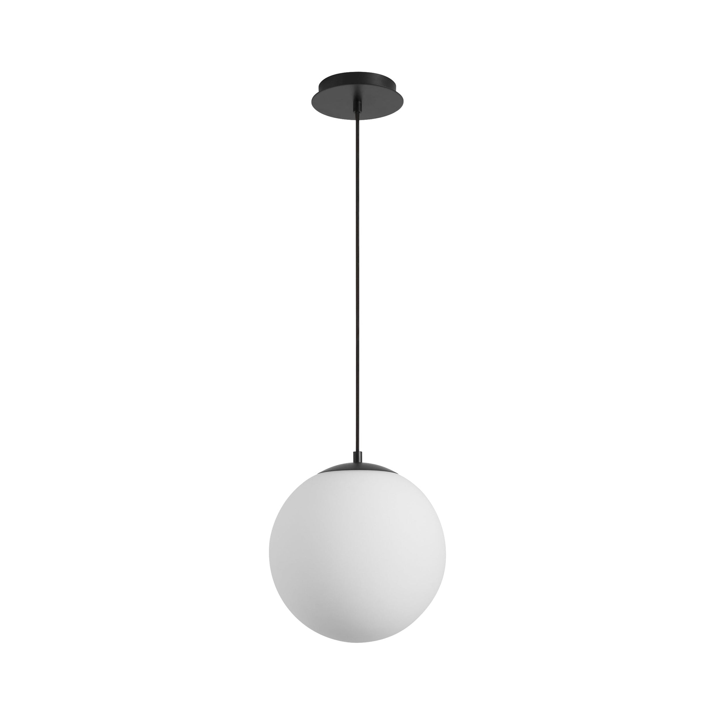 Suspension LED Globe en Acier et Verre