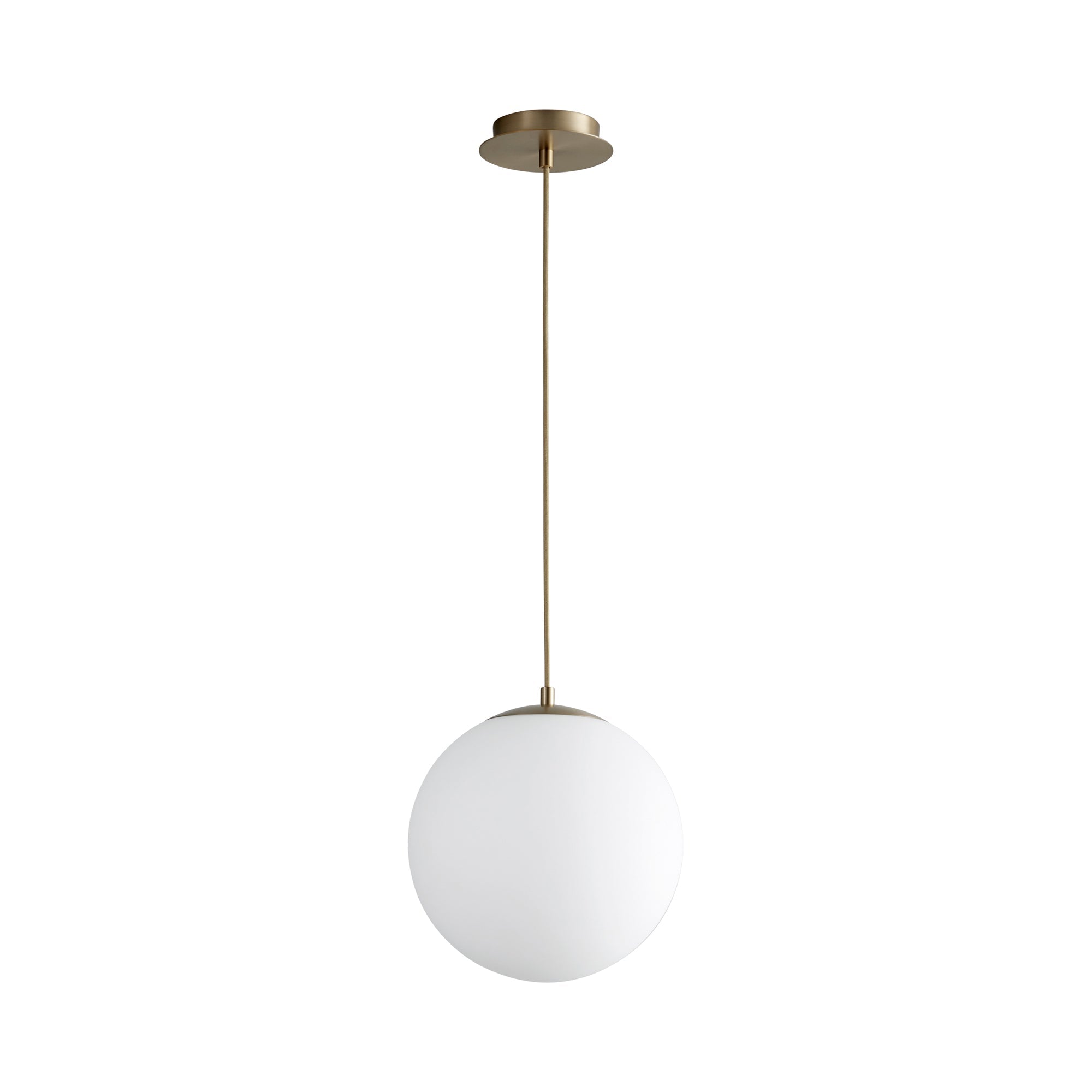 Suspension LED Globe en Acier et Verre