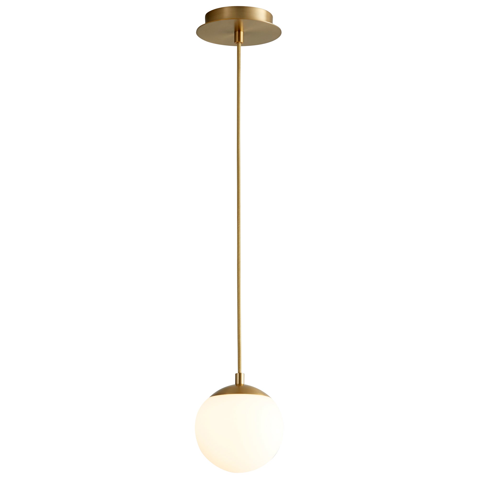 Suspension LED Globe en Acier et Verre