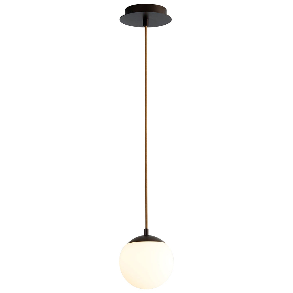 Suspension LED Globe en Acier et Verre
