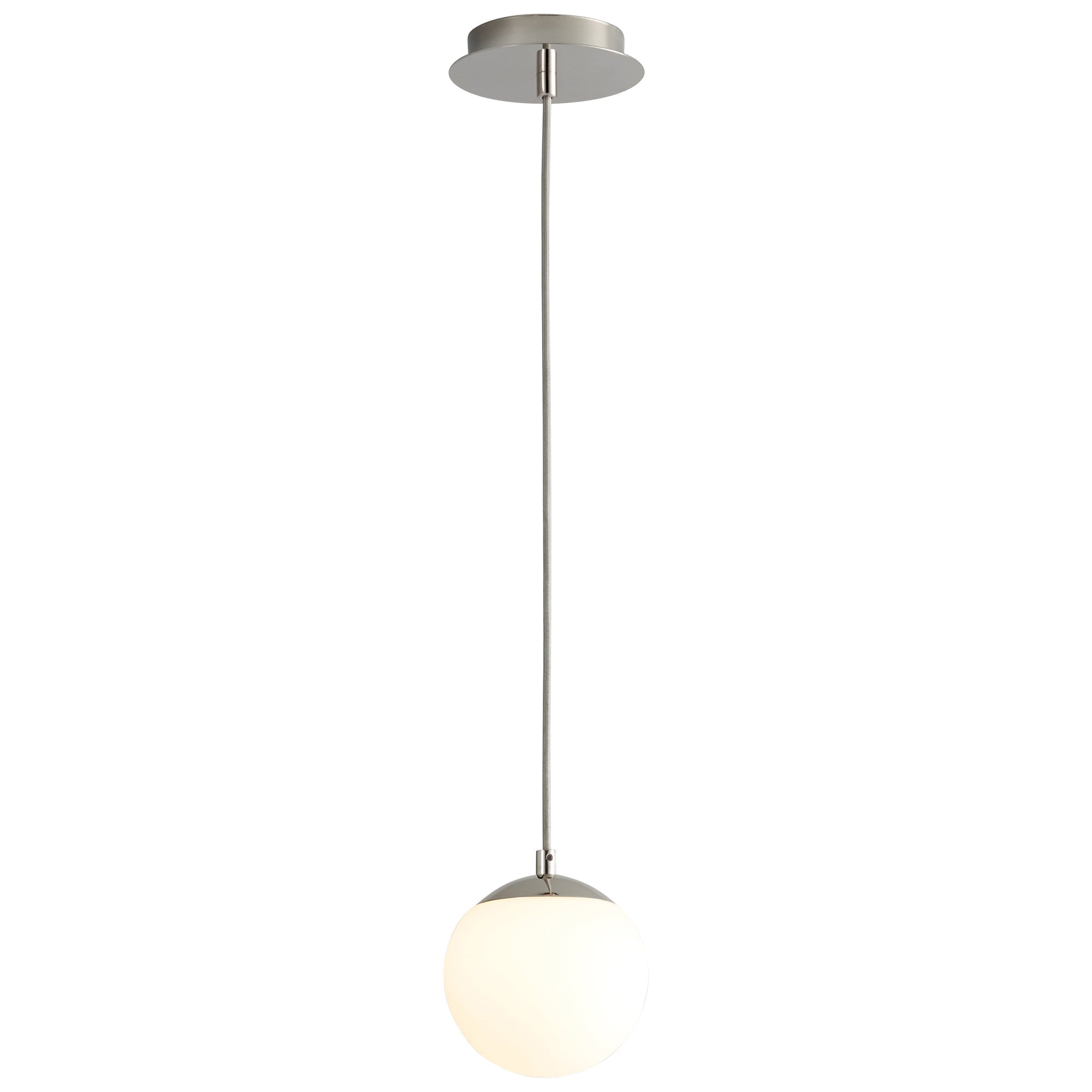 Suspension LED Globe en Acier et Verre