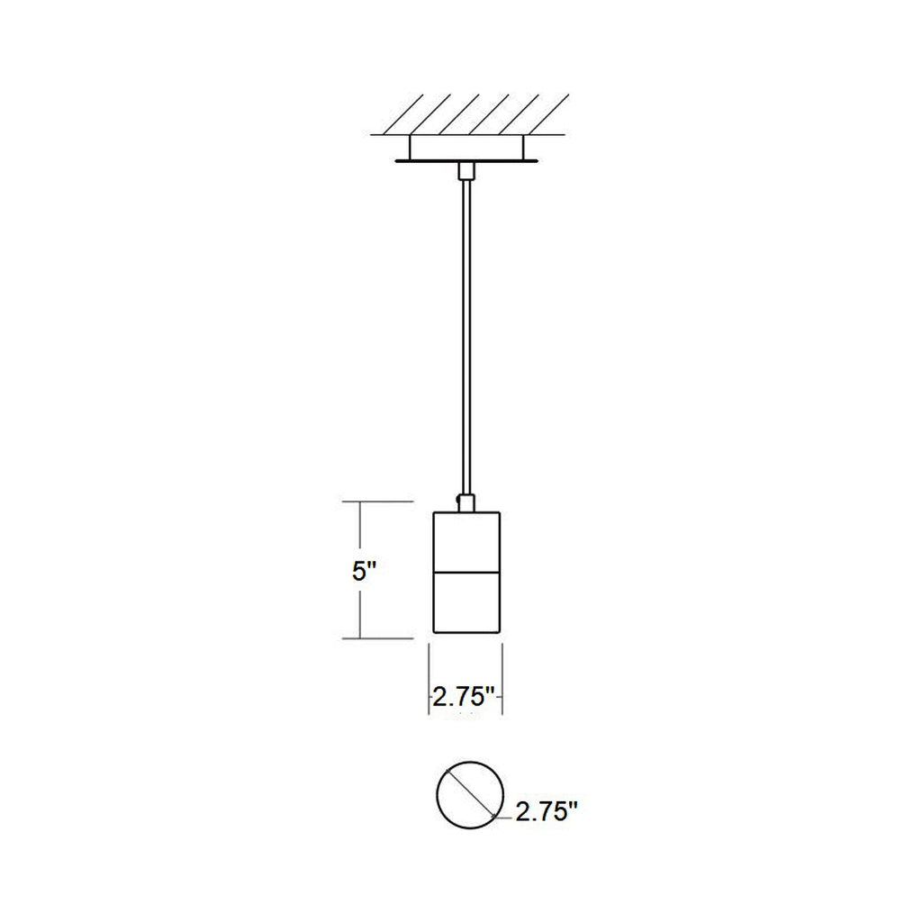 Suspension LED cylindrique en verre bullé transparent