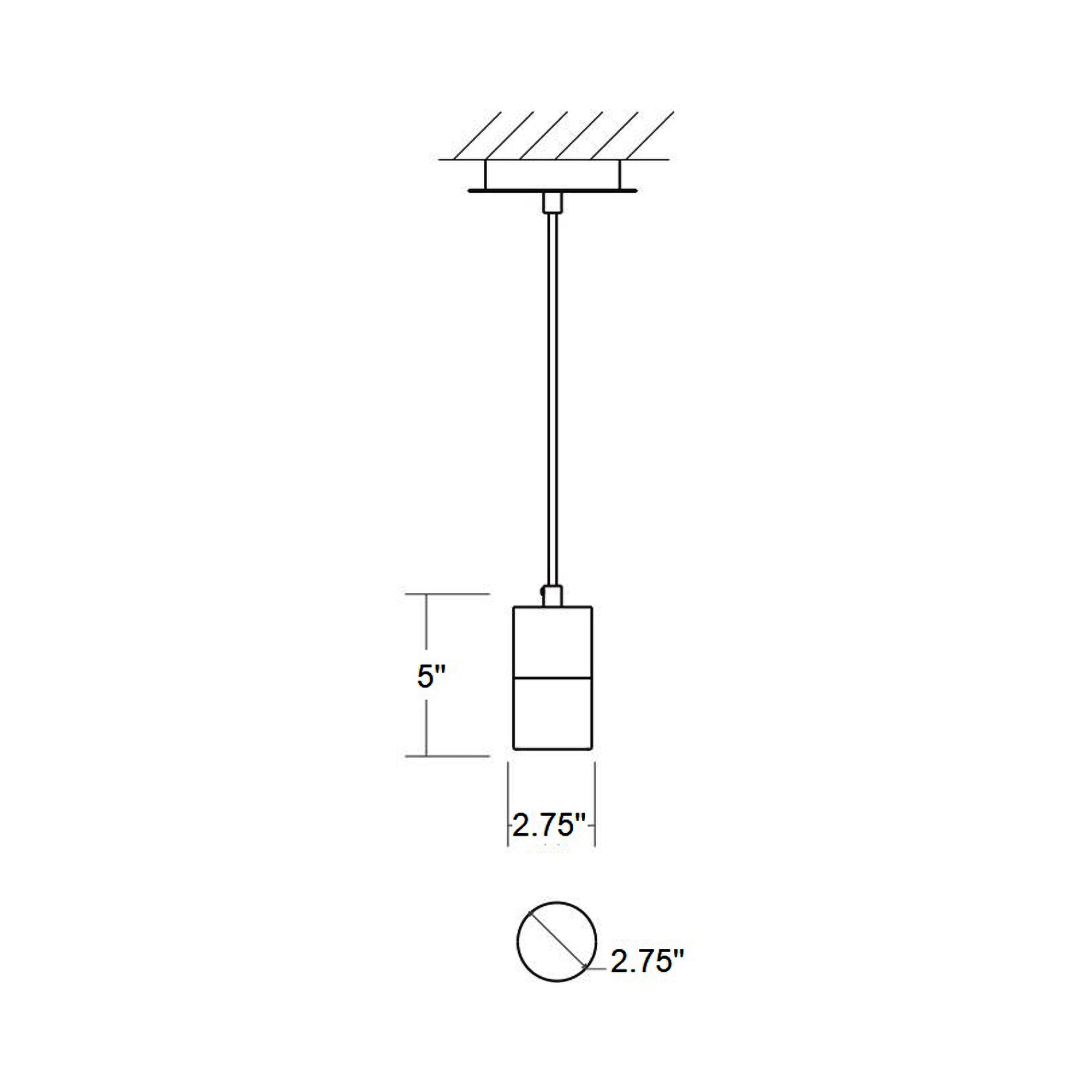 Suspension LED cylindrique en verre bullé transparent