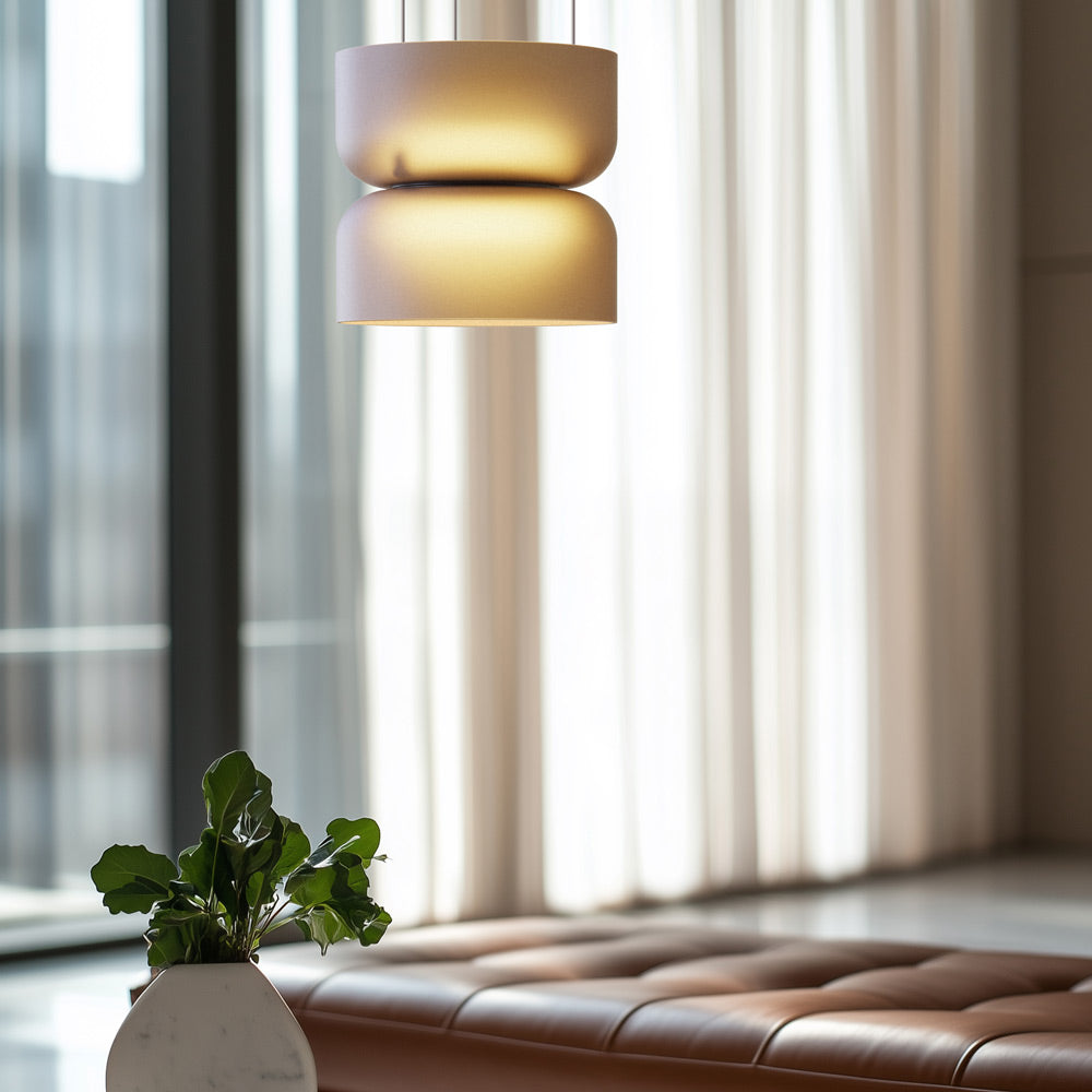 Mini suspension LED dôme en verre éclairage haut et bas