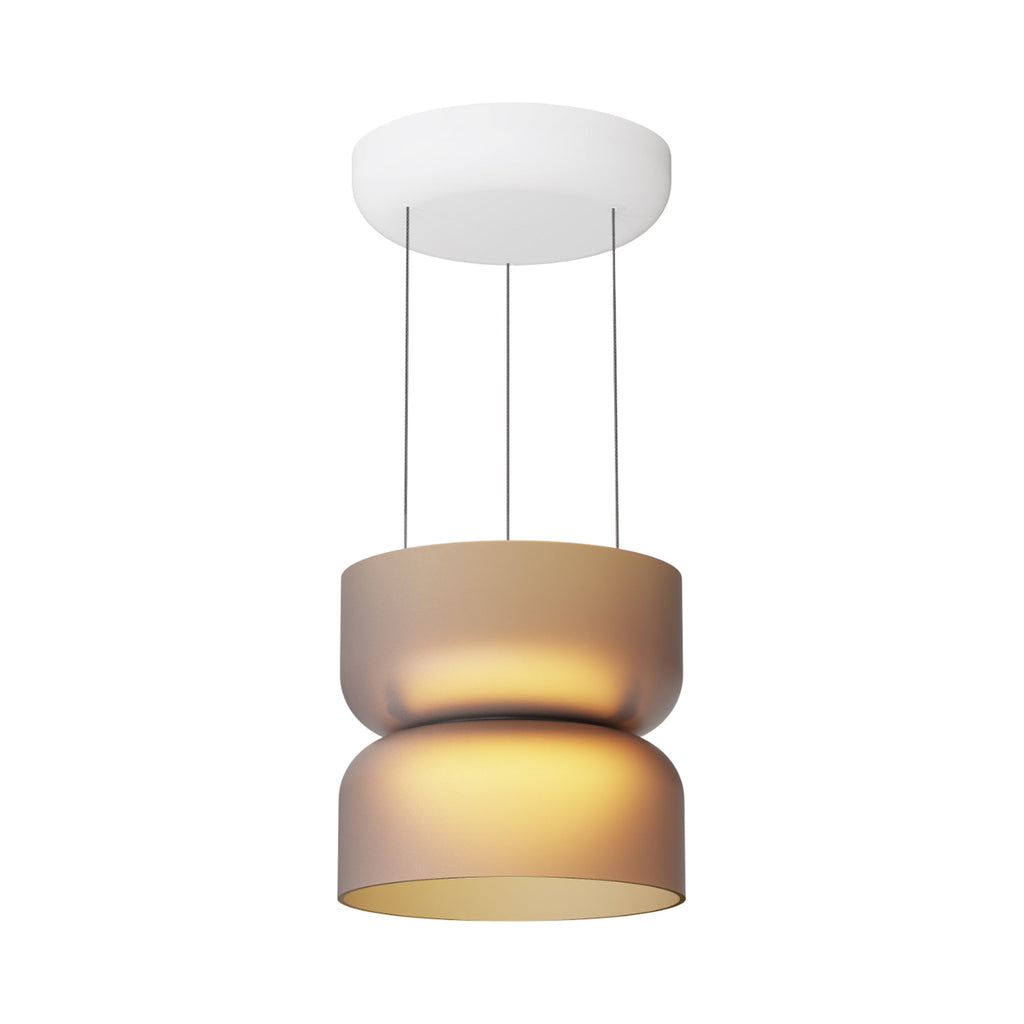 Mini suspension LED dôme en verre éclairage haut et bas