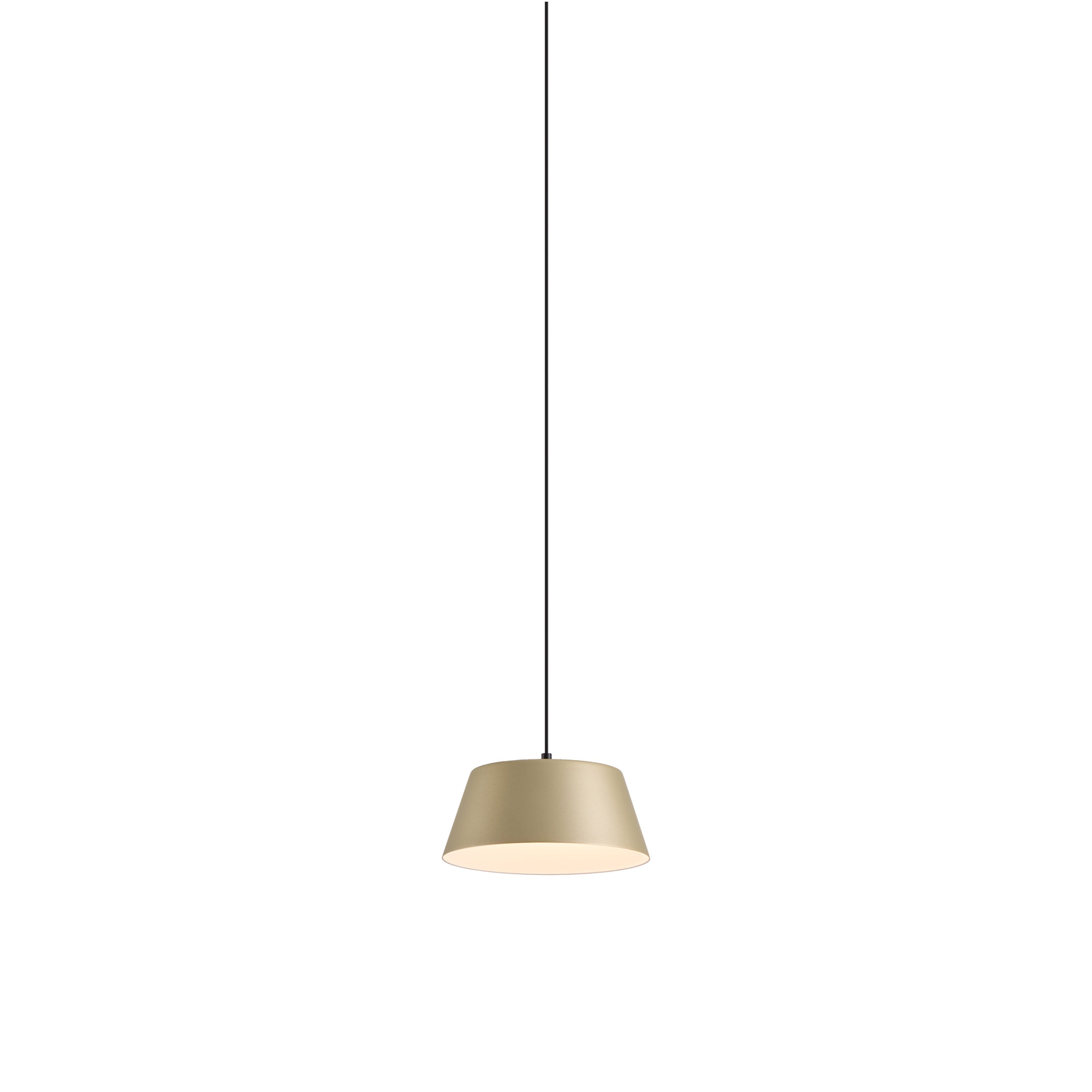 Suspension LED en métal creux, tambour unique