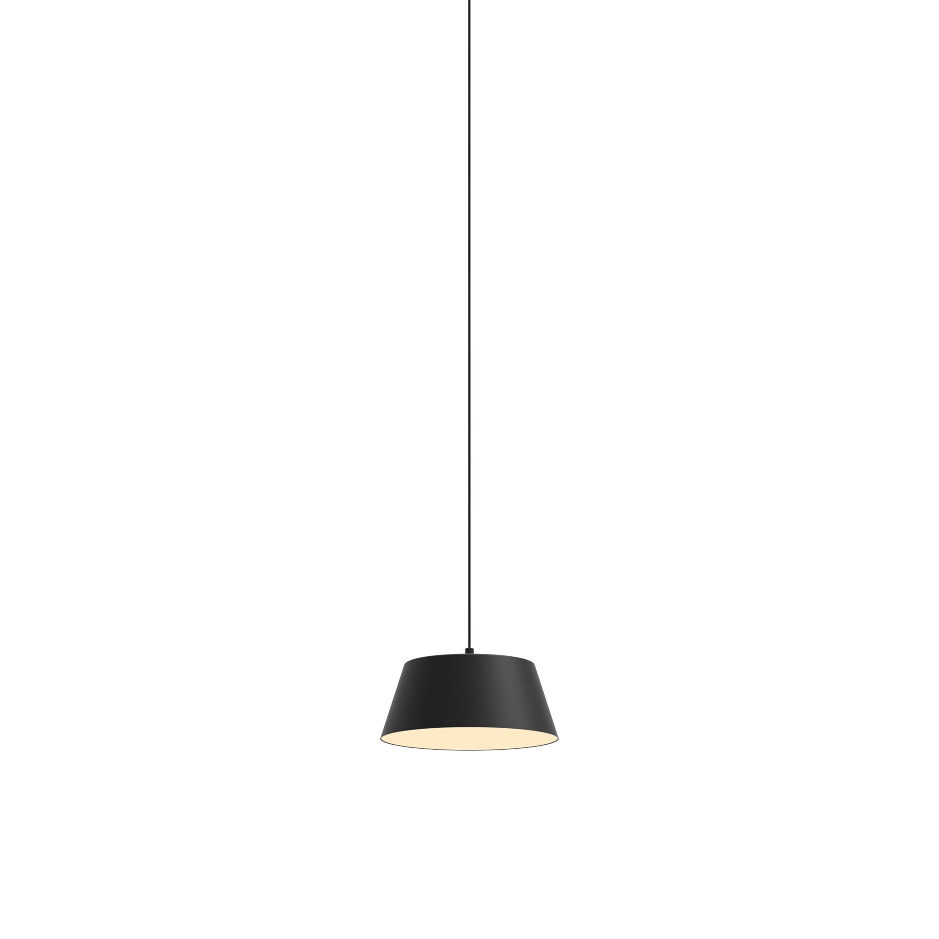 Suspension LED en métal creux, tambour unique