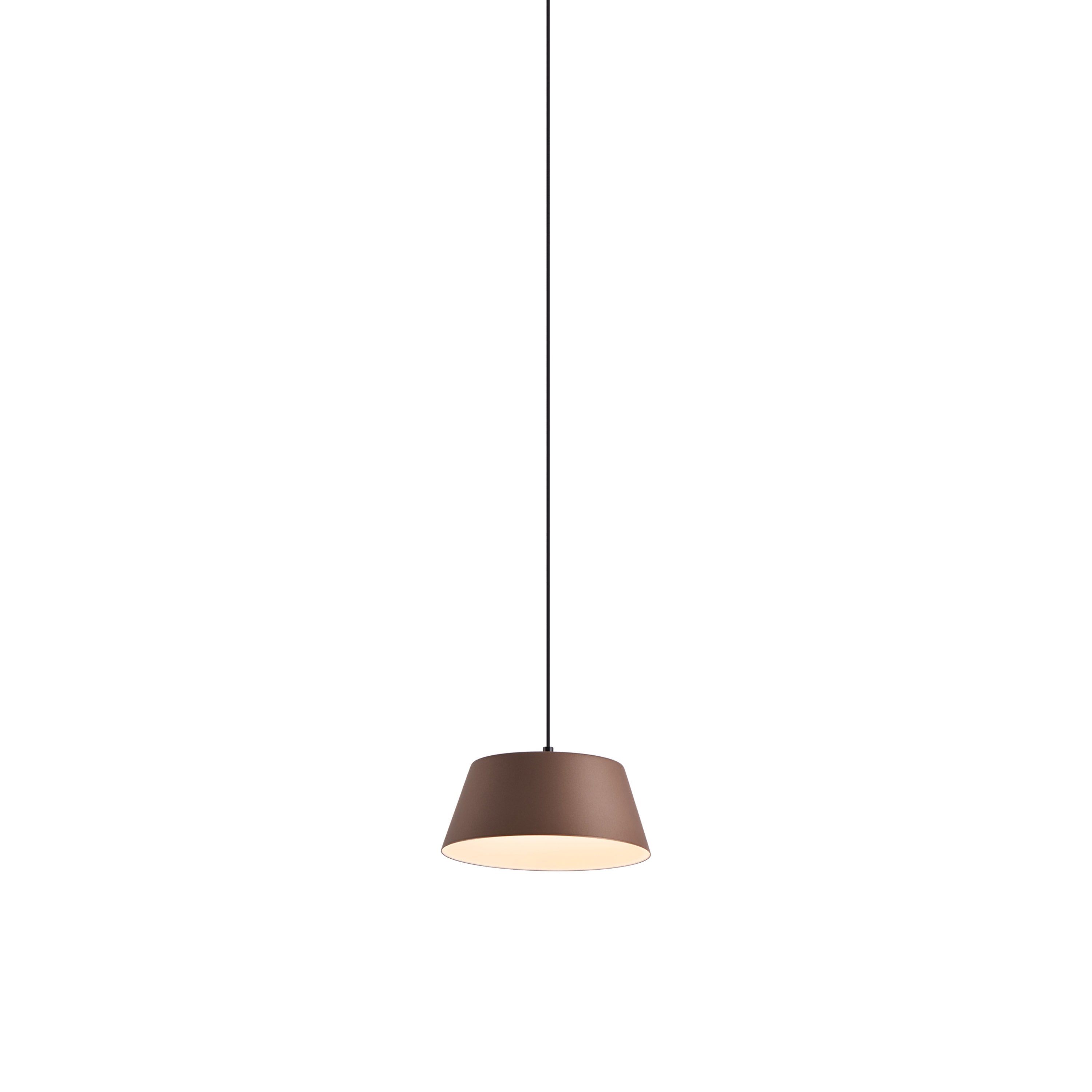 Suspension LED en métal creux, tambour unique
