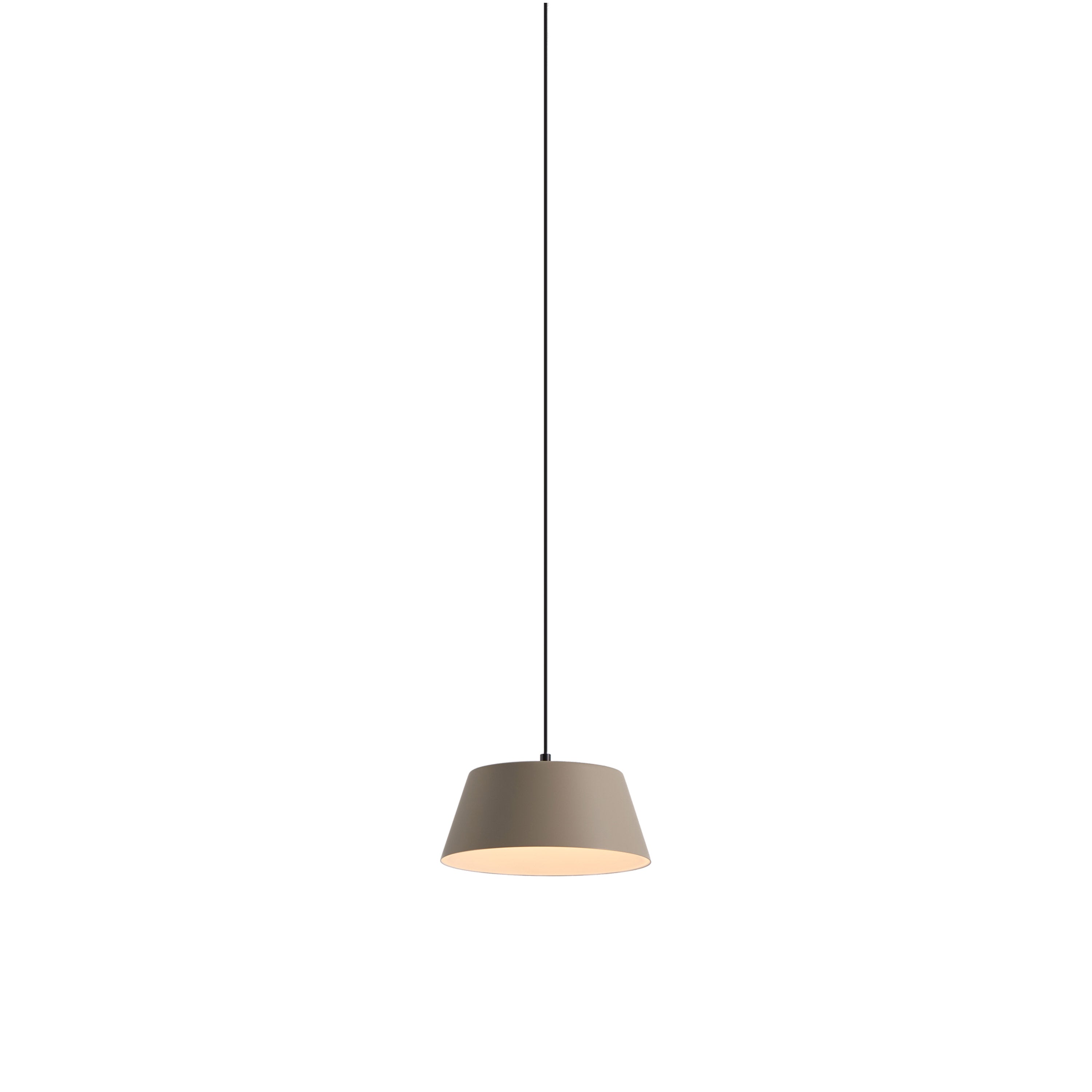Suspension LED en métal creux, tambour unique