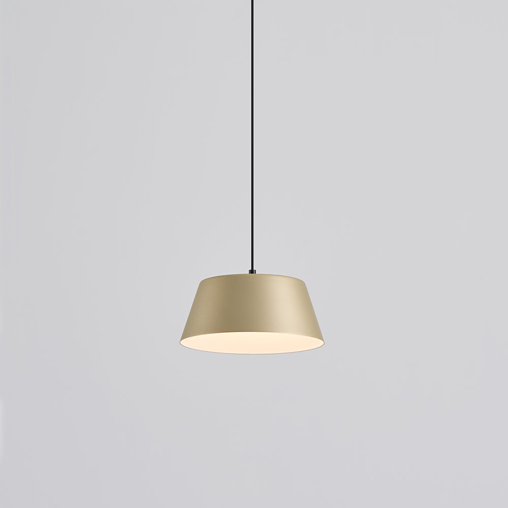 Suspension LED en métal creux, tambour unique
