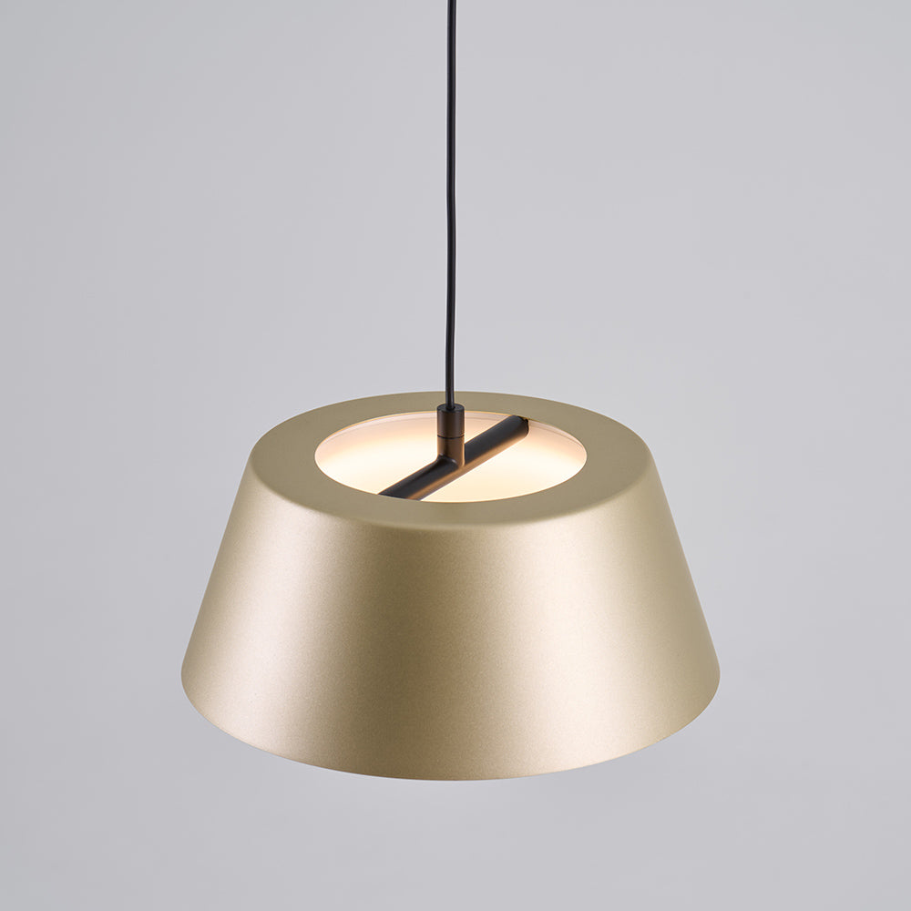 Suspension LED en métal creux, tambour unique