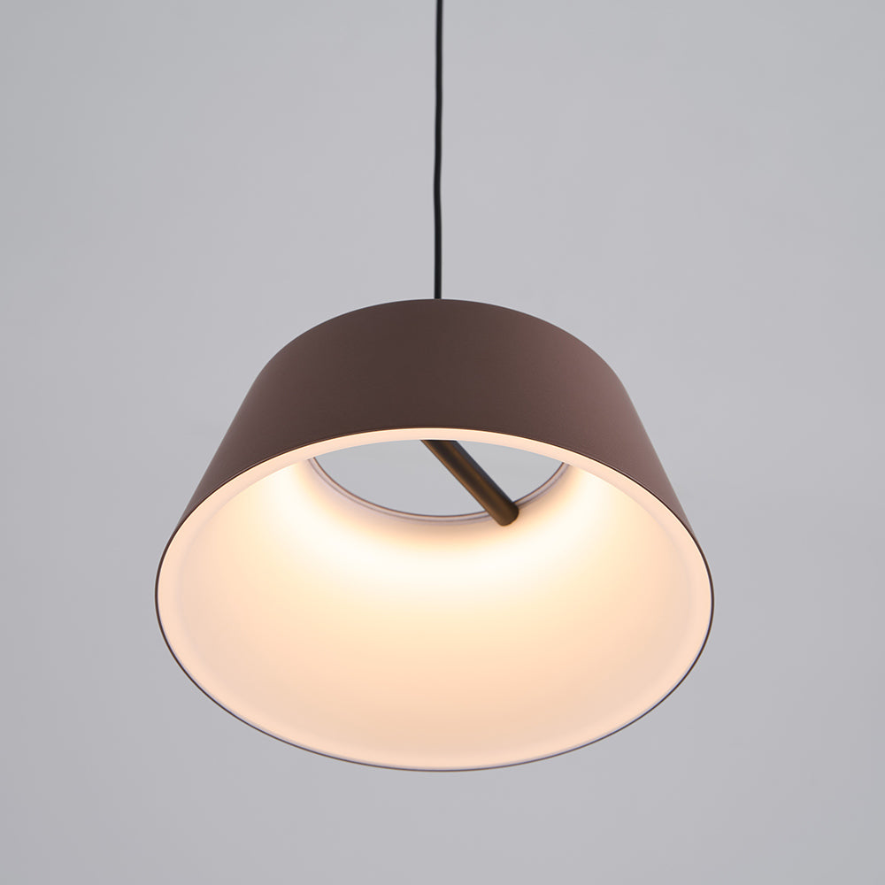 Suspension LED en métal creux, tambour unique