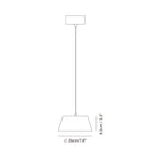 Suspension LED en métal creux, tambour unique