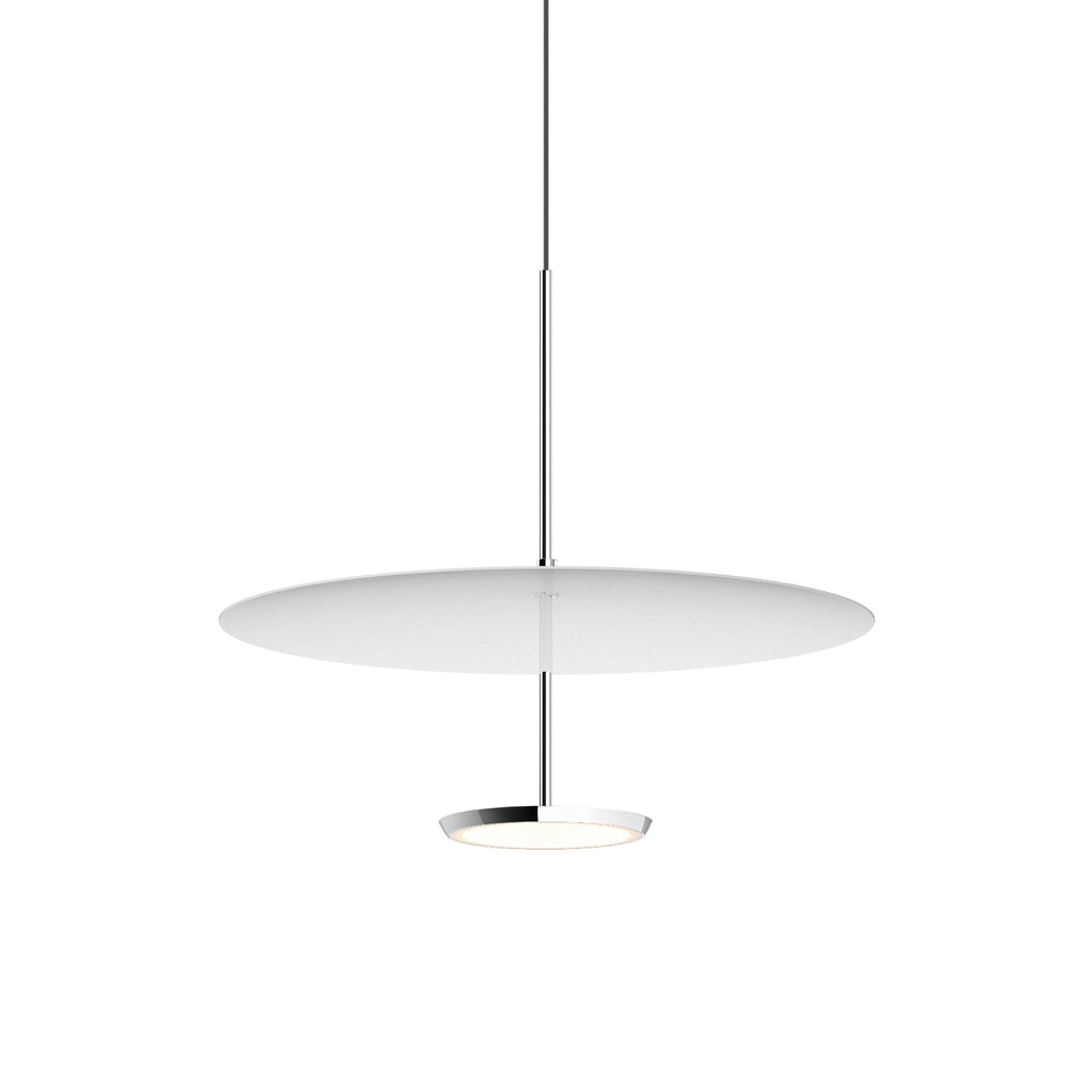 Suspension LED rétro en aluminium et tissu