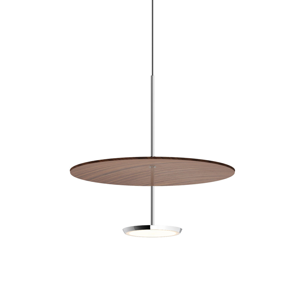Suspension LED rétro en aluminium et tissu