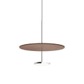Suspension LED rétro en aluminium et tissu