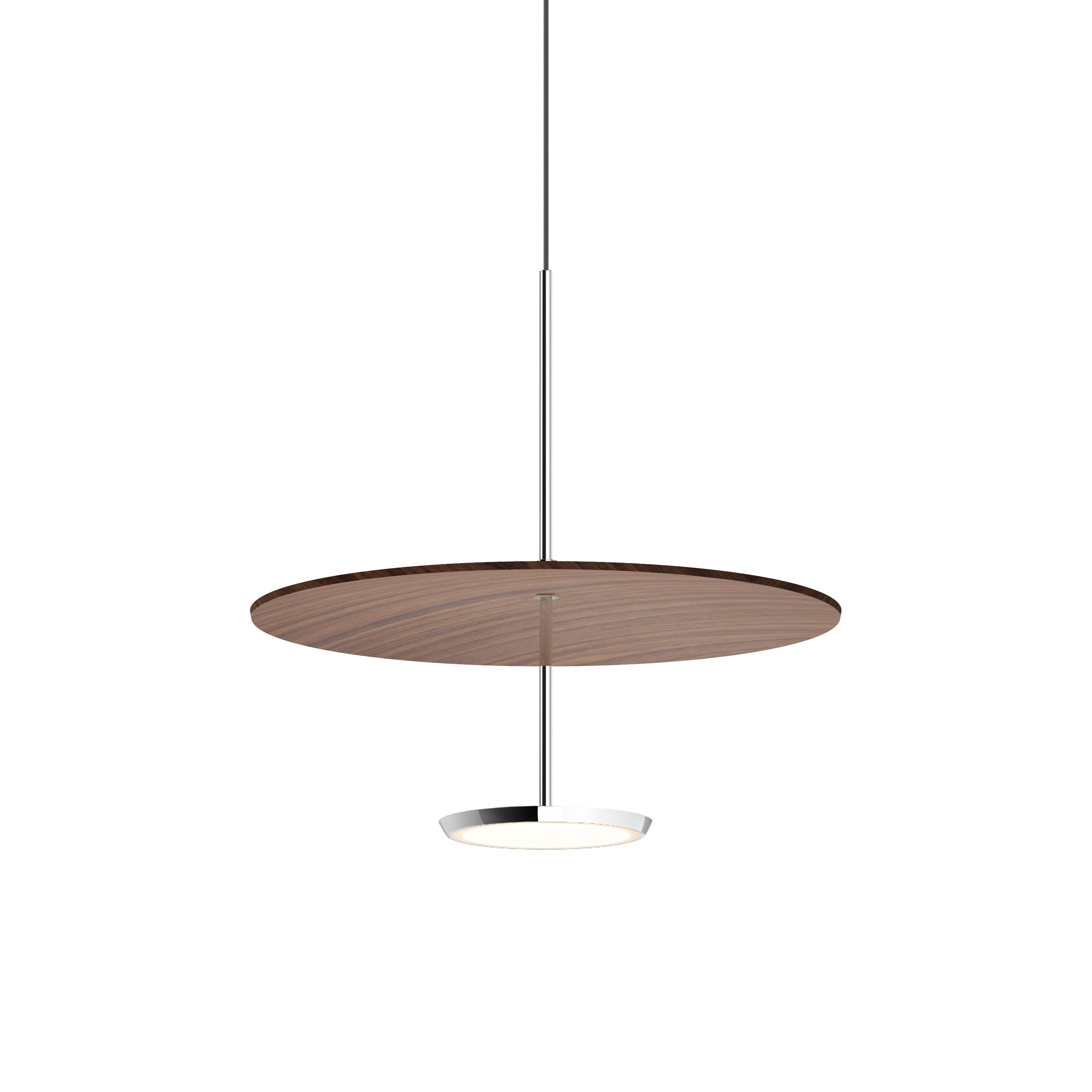 Suspension LED rétro en aluminium et tissu
