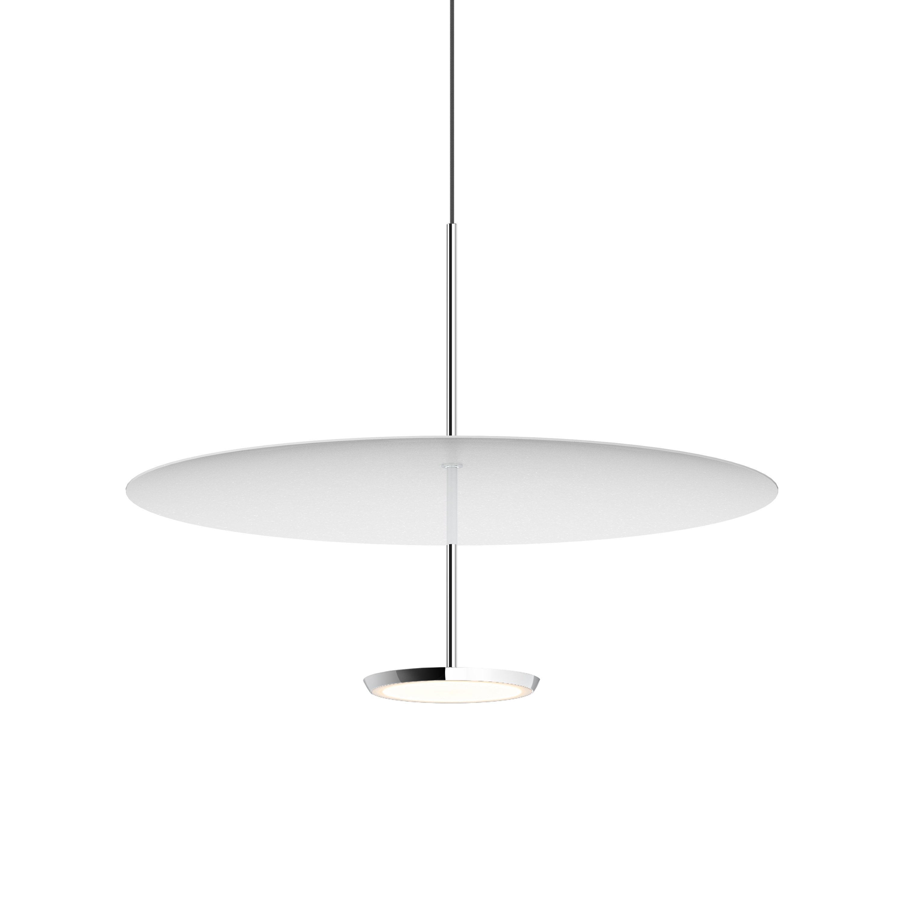 Suspension LED rétro en aluminium et tissu