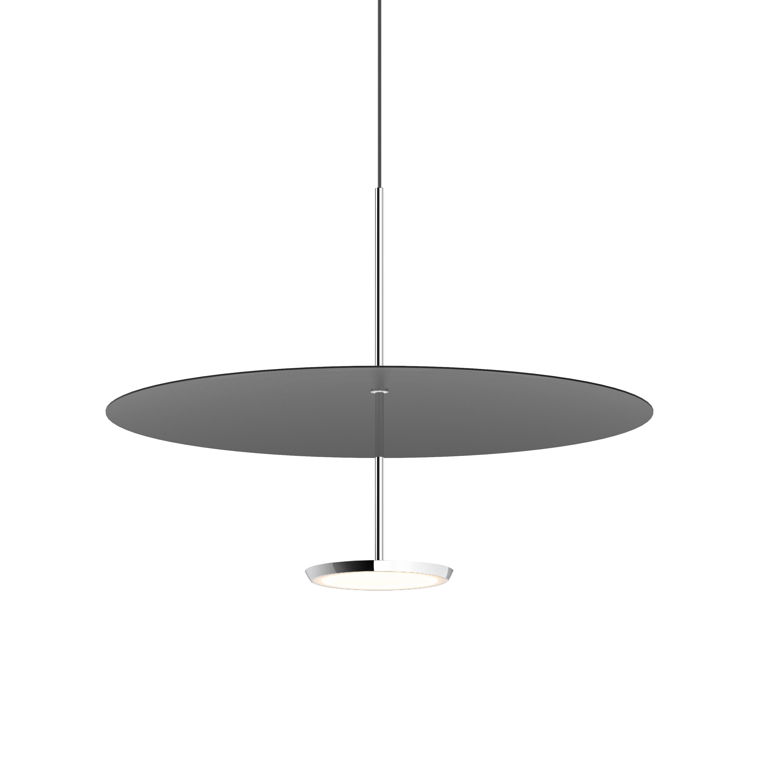Suspension LED rétro en aluminium et tissu