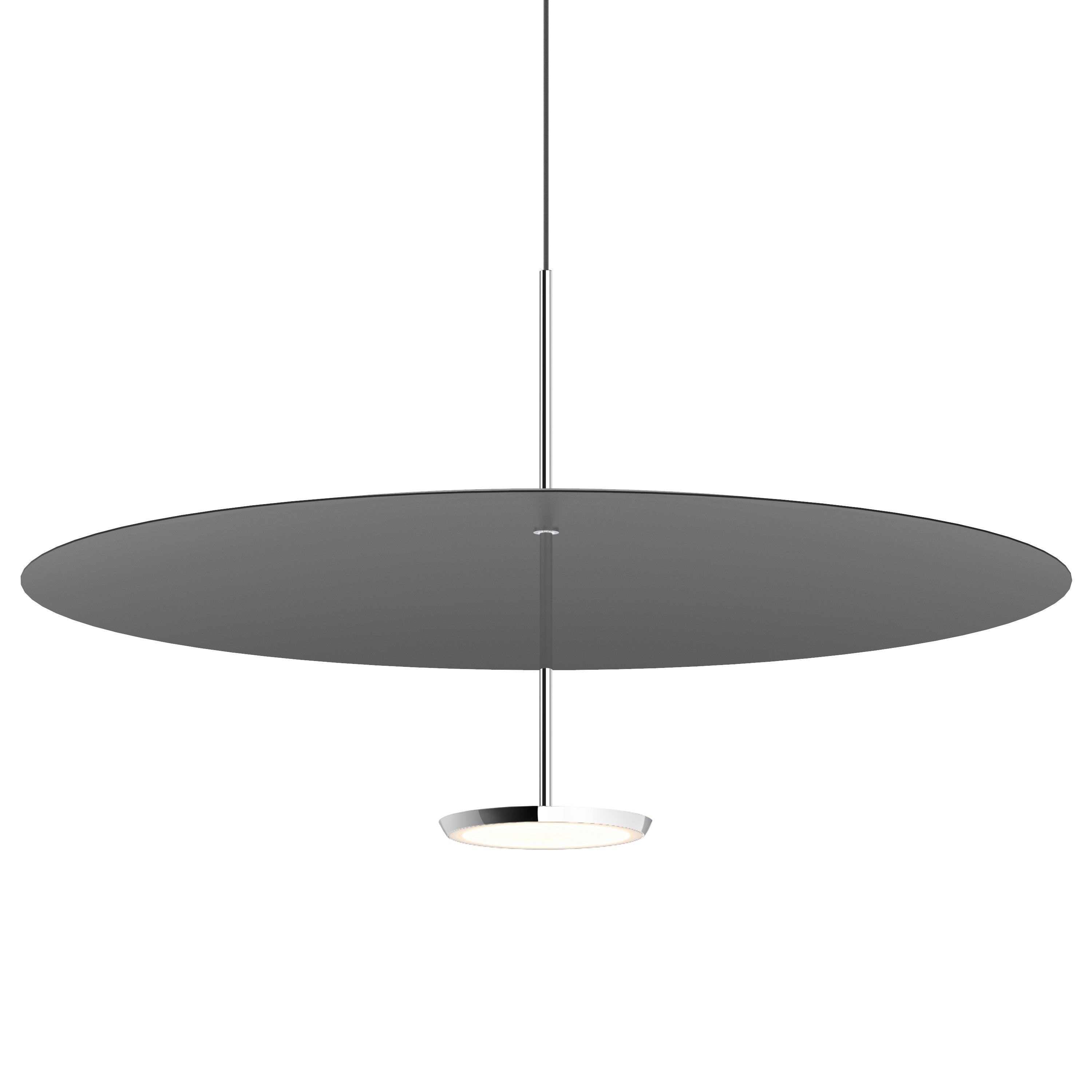 Suspension LED rétro en aluminium et tissu