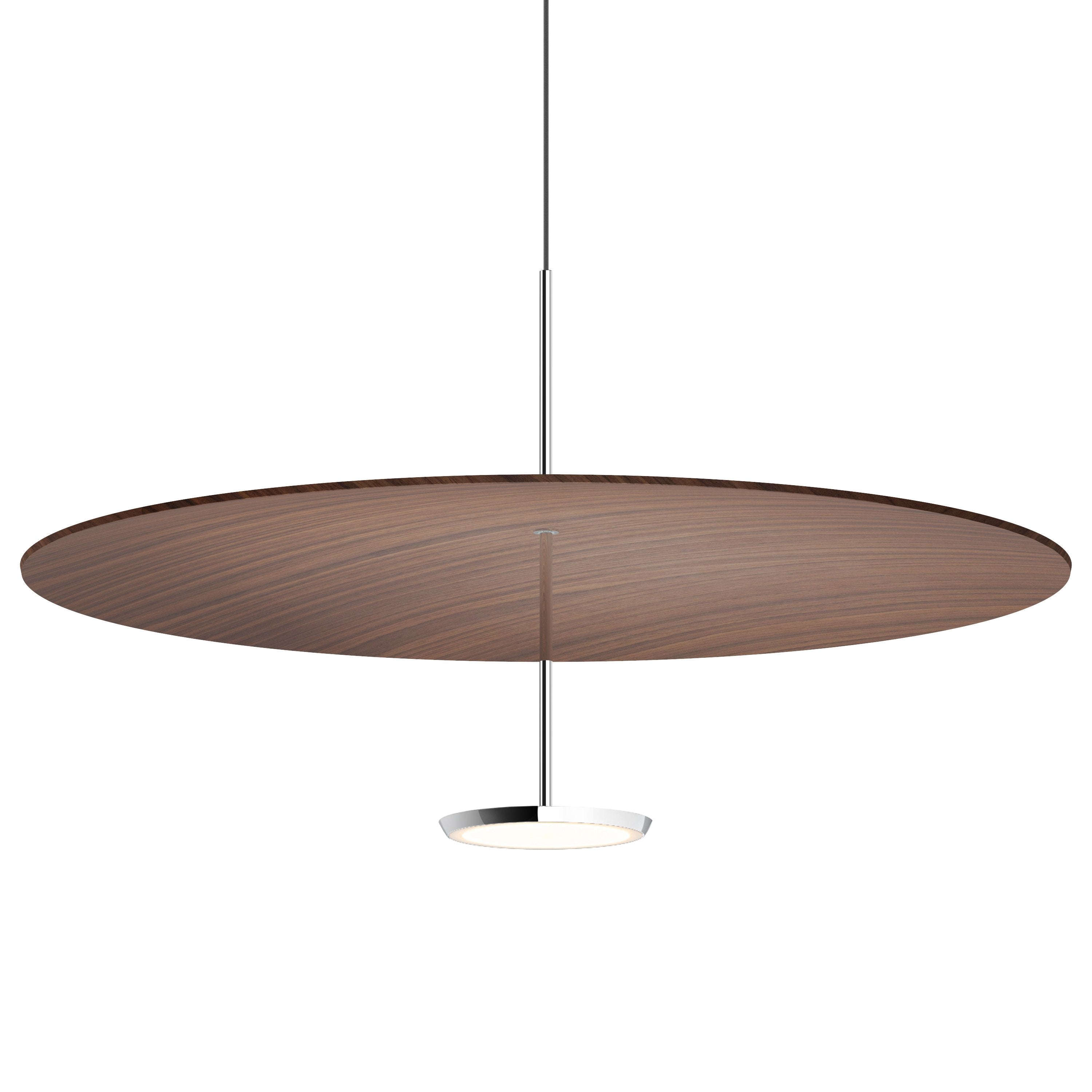 Suspension LED rétro en aluminium et tissu