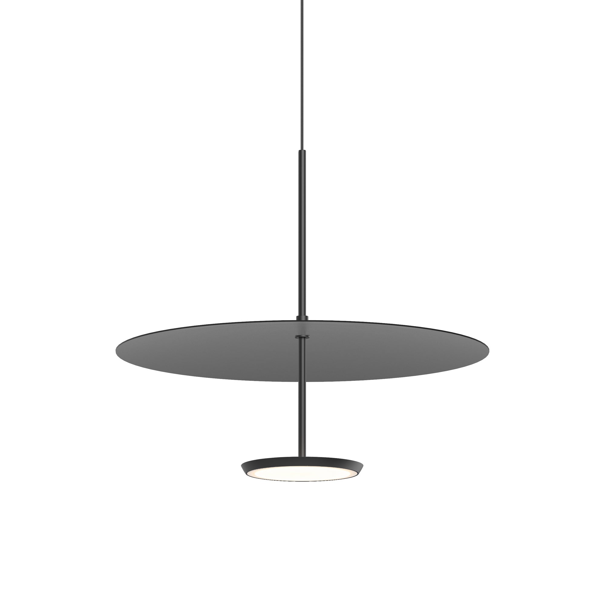 Suspension LED rétro en aluminium et tissu