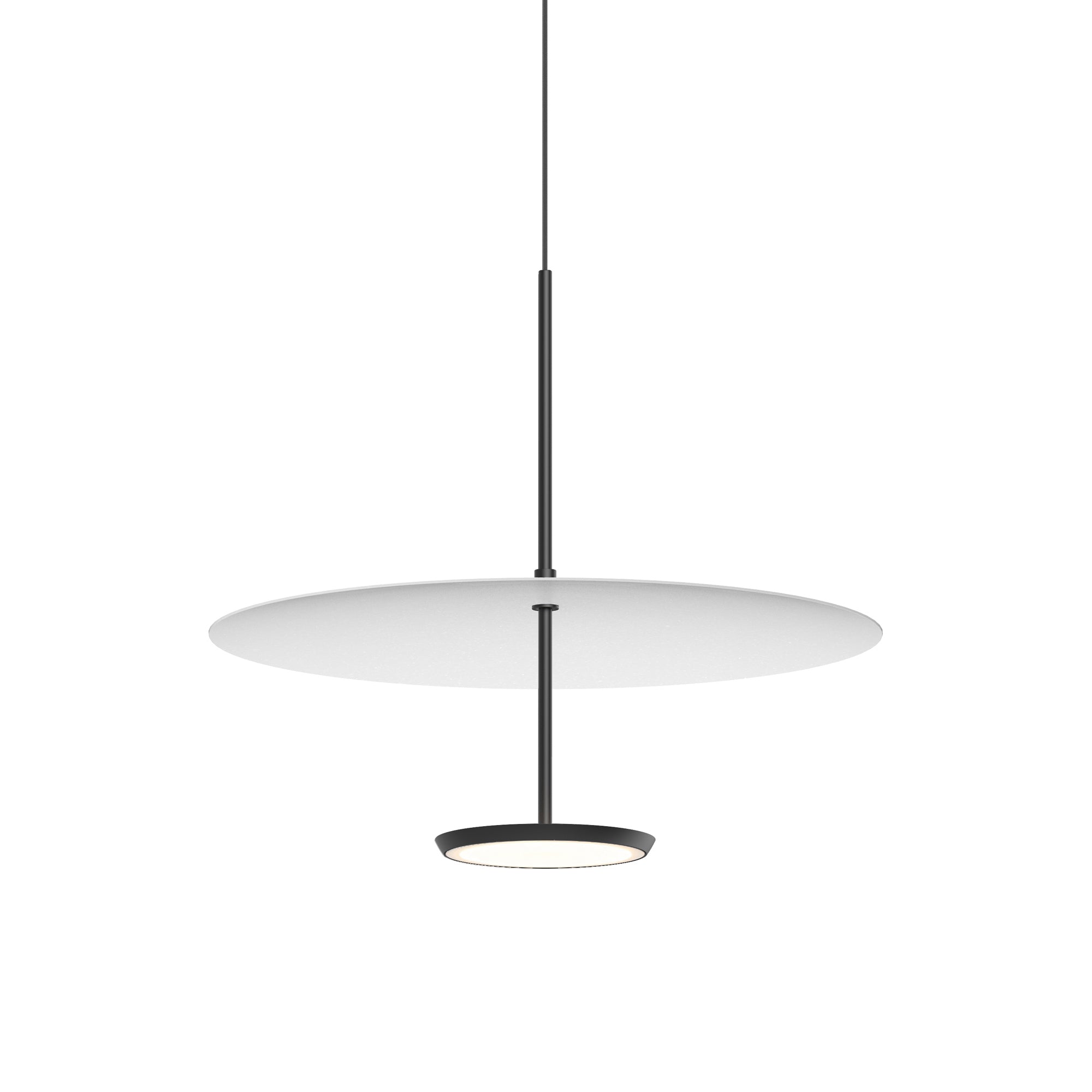 Suspension LED rétro en aluminium et tissu