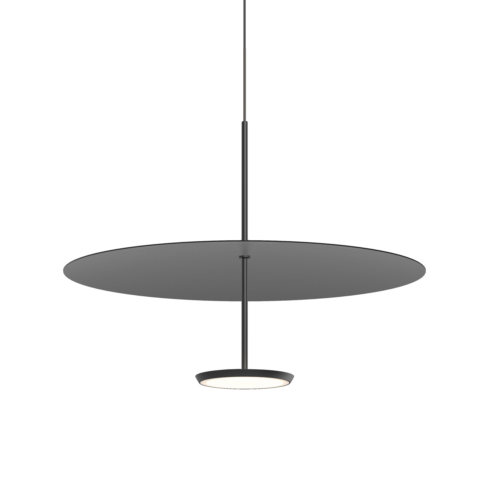 Suspension LED rétro en aluminium et tissu