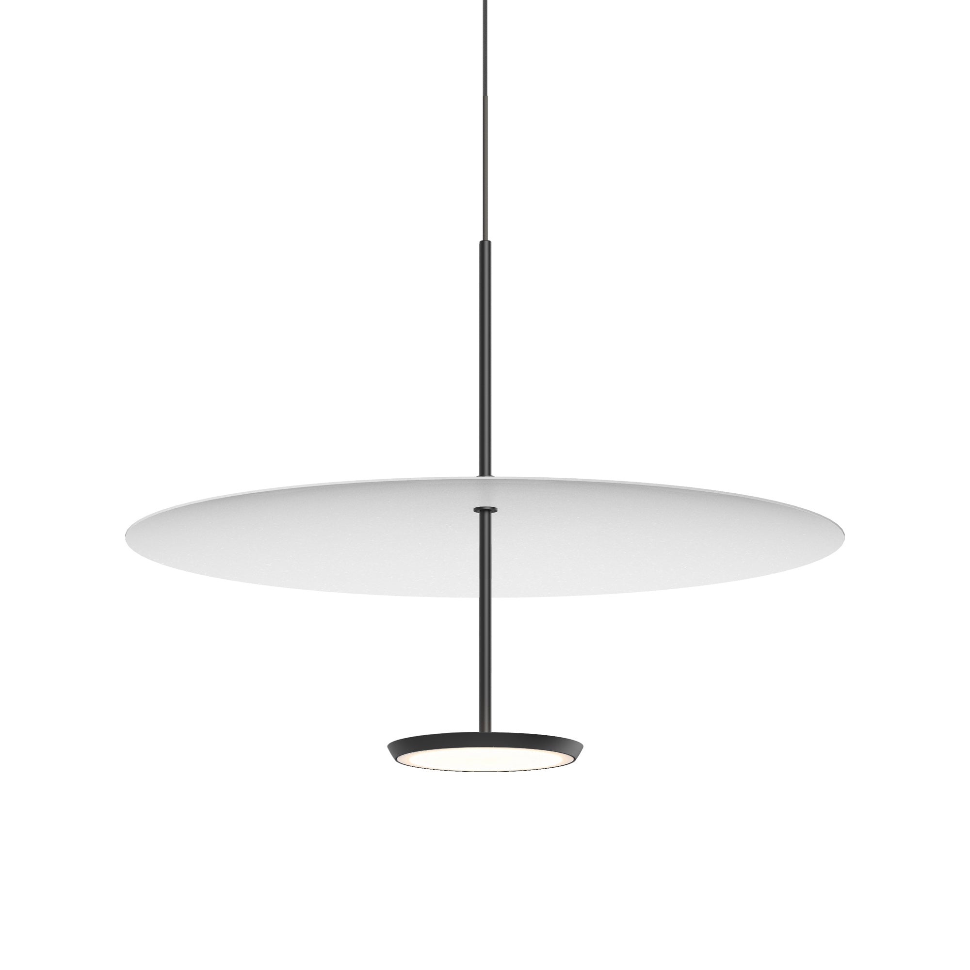 Suspension LED rétro en aluminium et tissu