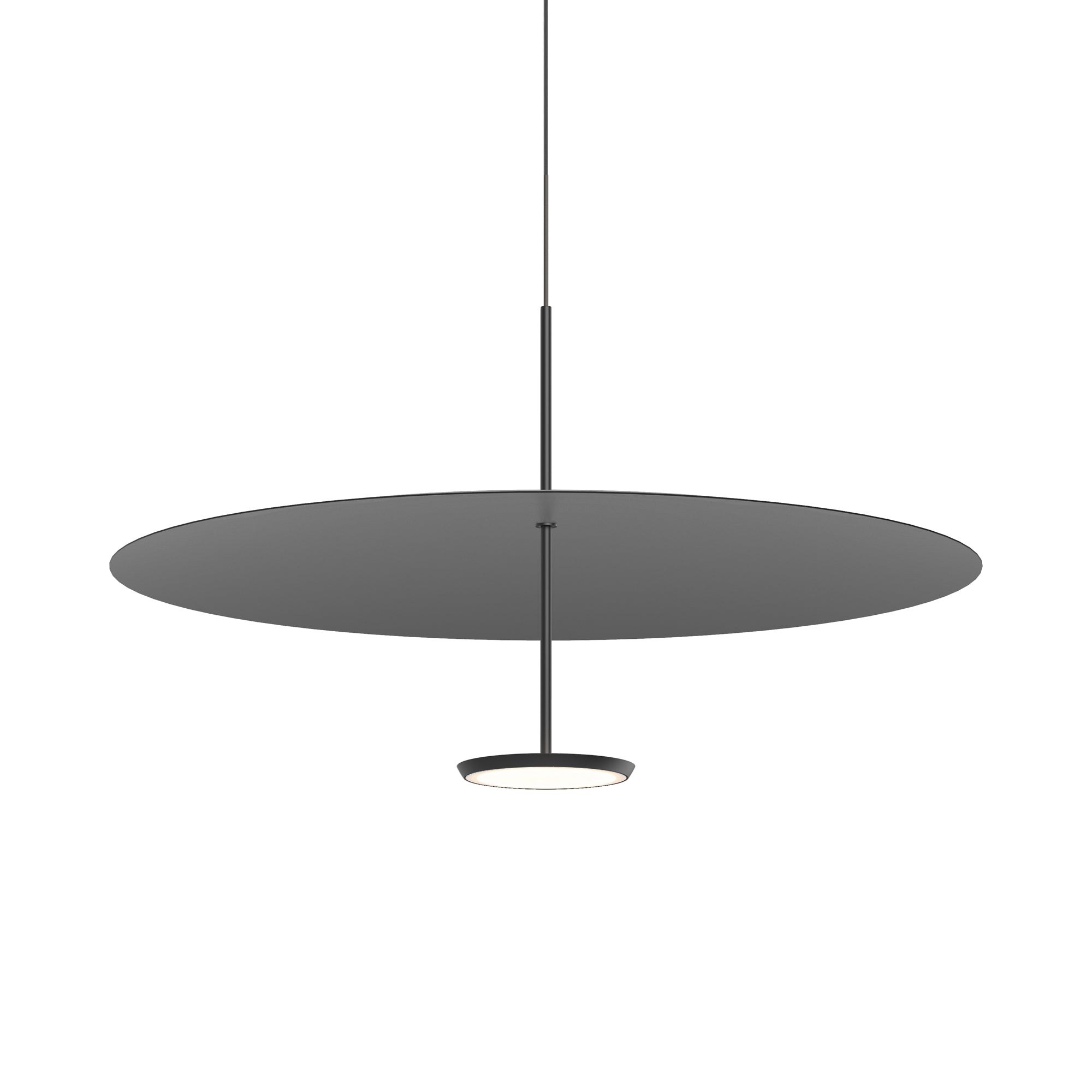 Suspension LED rétro en aluminium et tissu