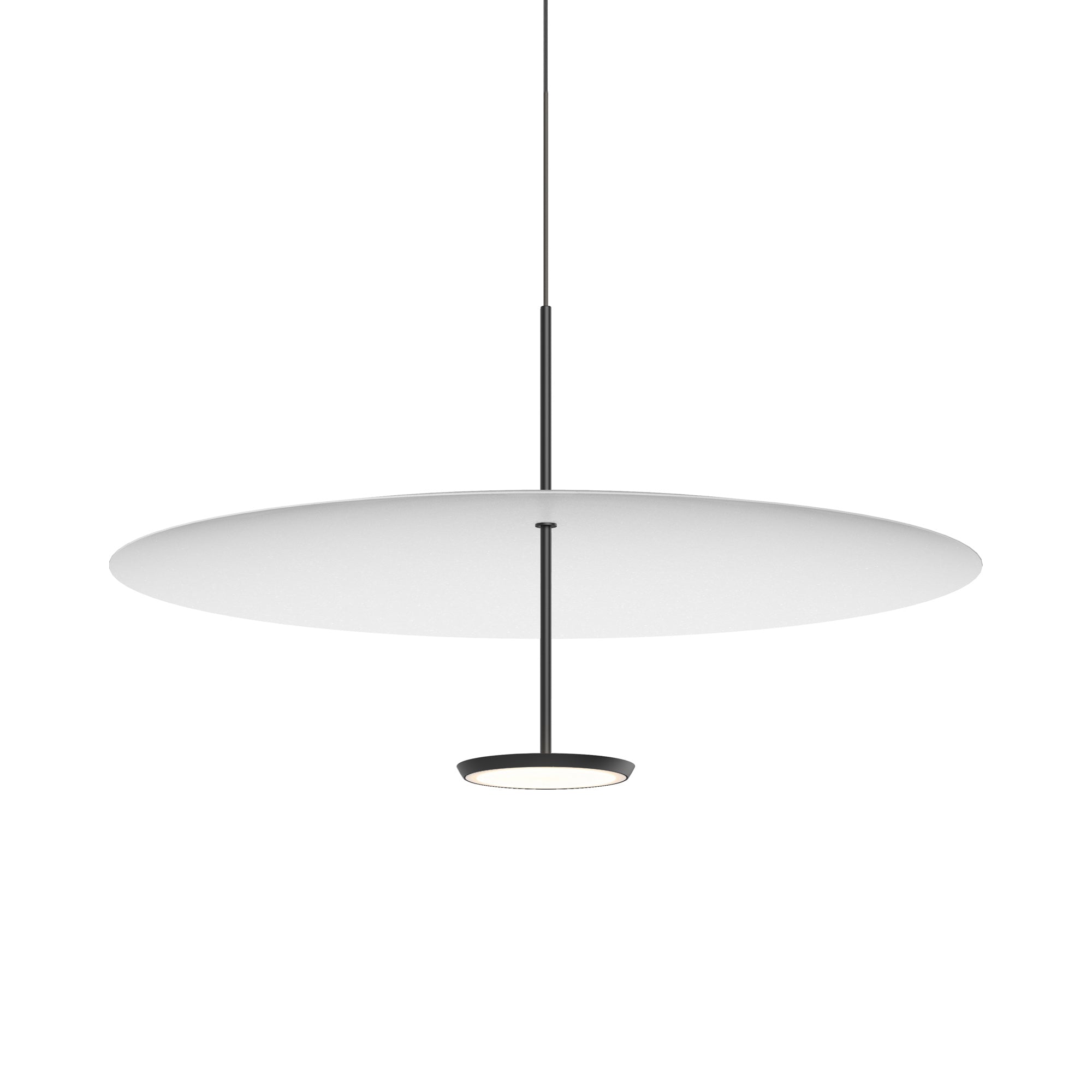 Suspension LED rétro en aluminium et tissu