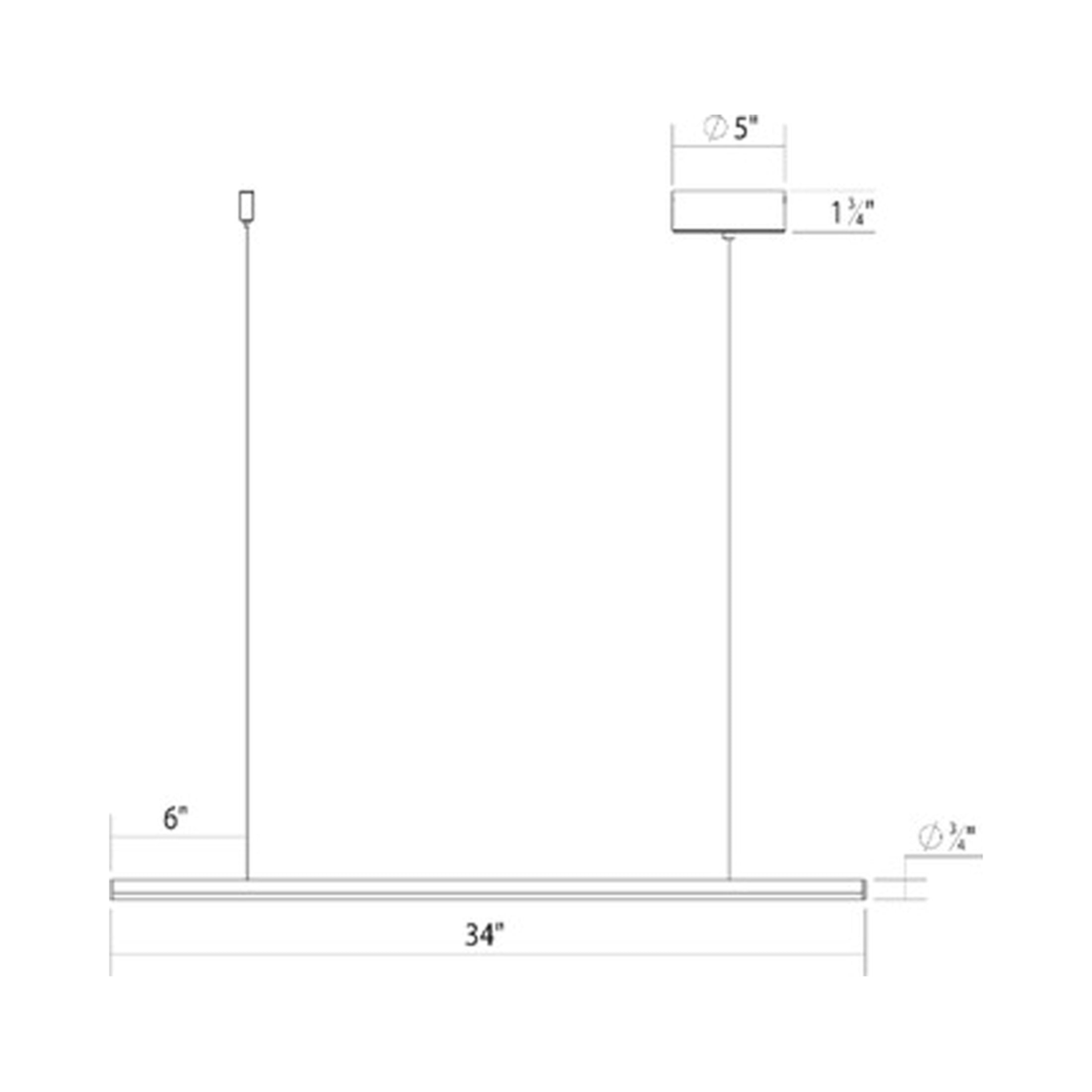 Suspension LED linéaire en acrylique
